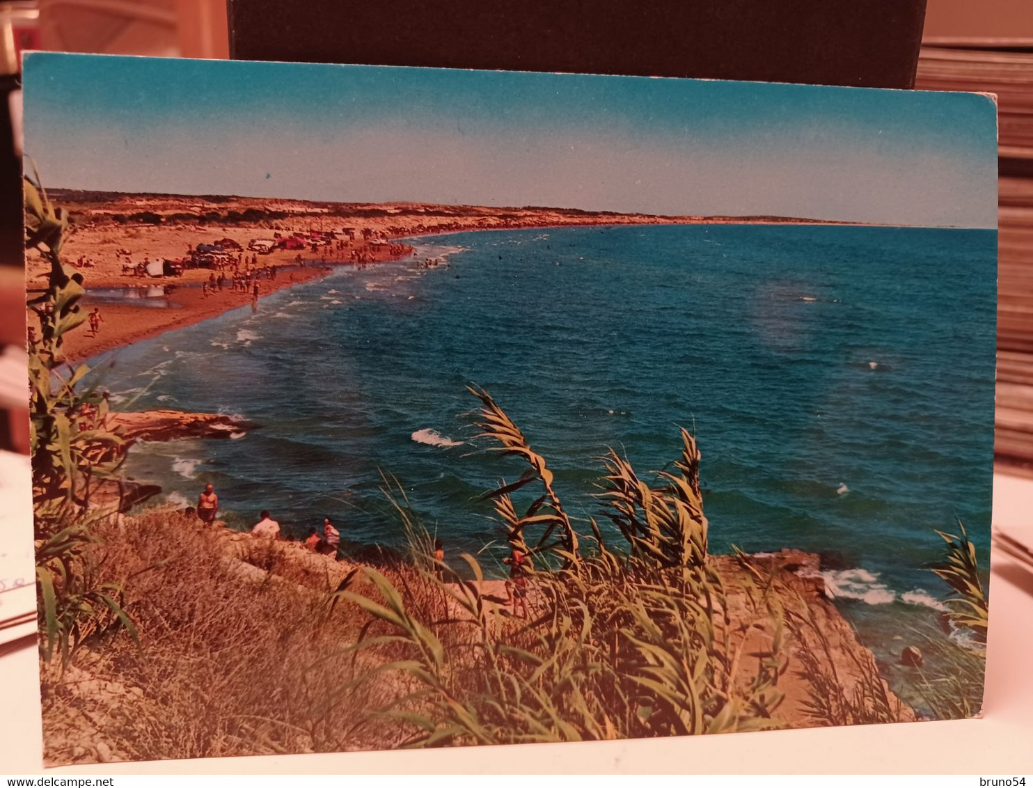 Cartolina Ispica Provincia Ragusa Spiaggia S.Maria Del Focallo Anni 70 - Ragusa