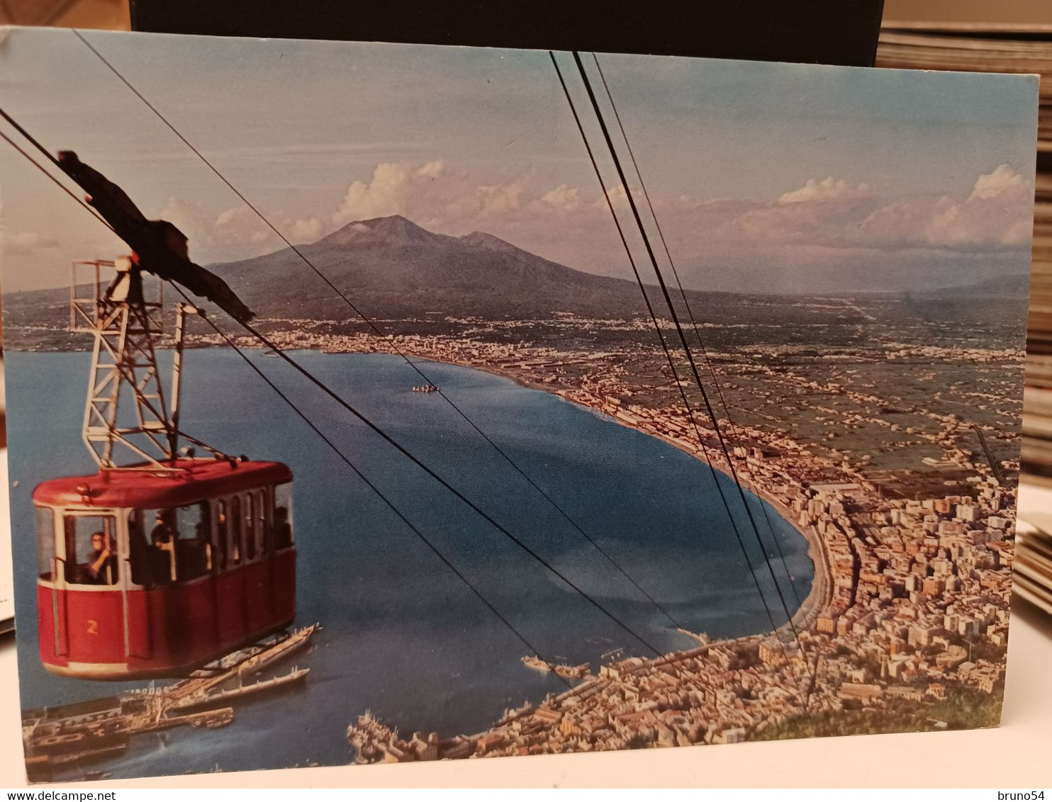 2 Cartoline Castellammare Di Stabia ,le Terme Lago Di Cigni E Funivia Monte Faito Anni 70 - Castellammare Di Stabia