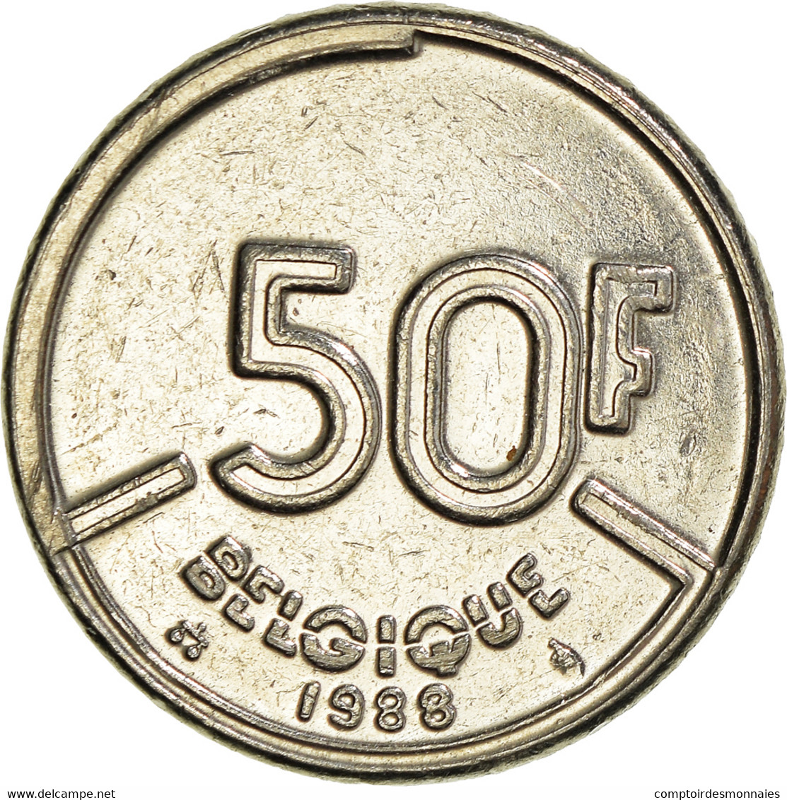 Monnaie, Belgique, 50 Francs, 50 Frank, 1988 - 50 Francs