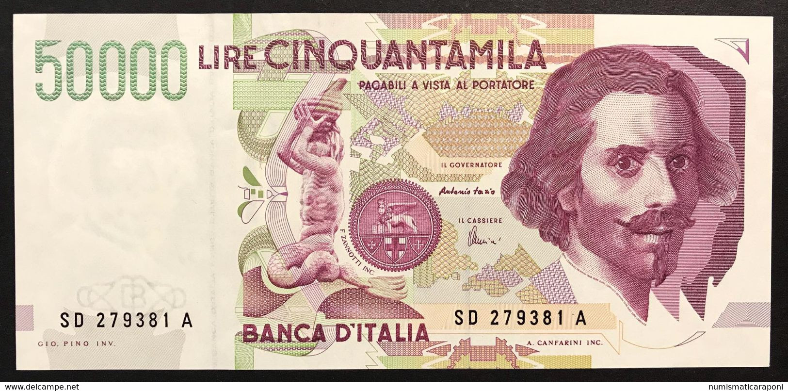 50000 LIRE BERNINI II° TIPO SERIE D 1997 Sup/q.fds   LOTTO 1907 - 50000 Lire