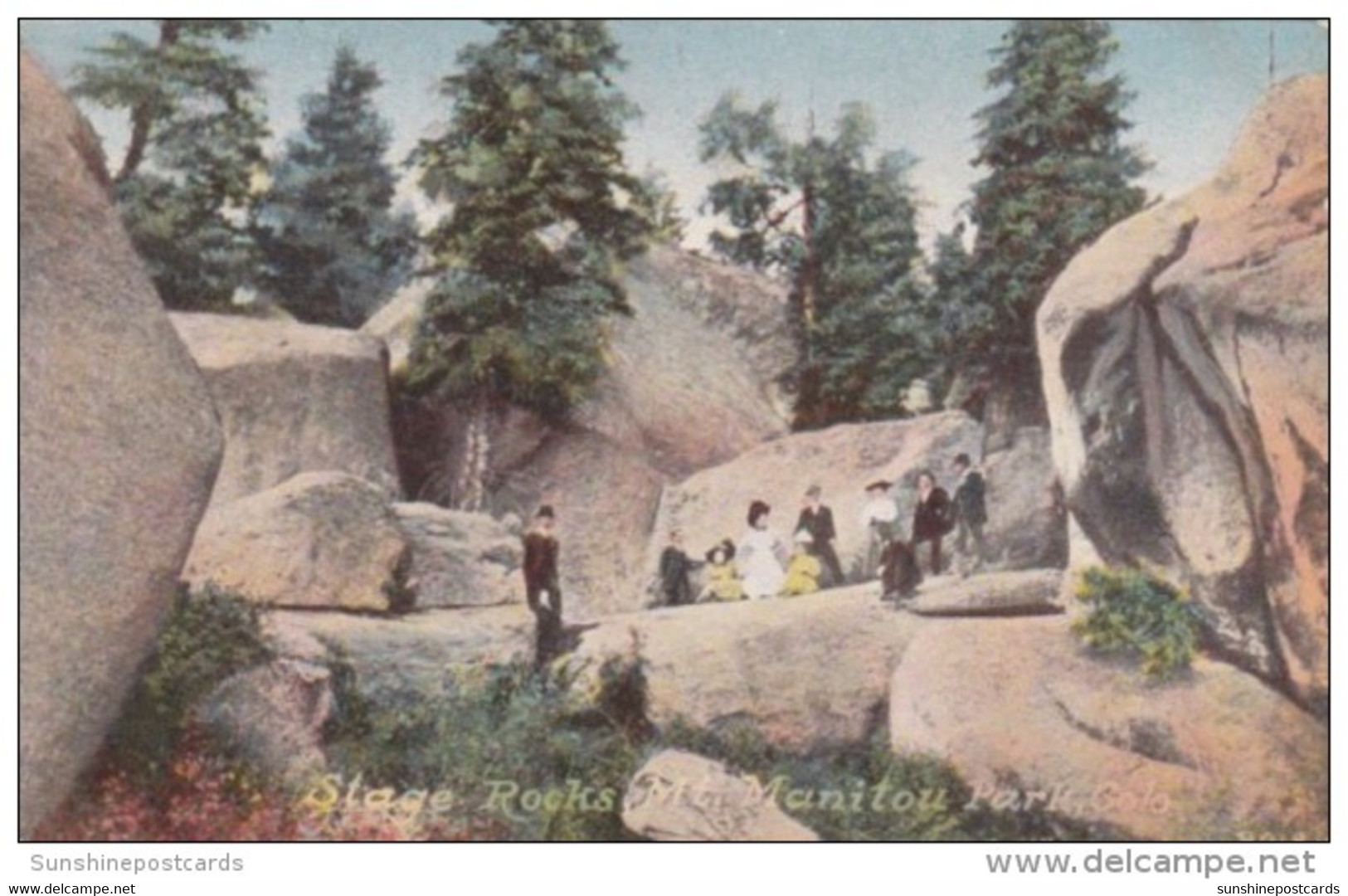 Colorado Mount Manitou Park Stage Rocks - Rocky Mountains