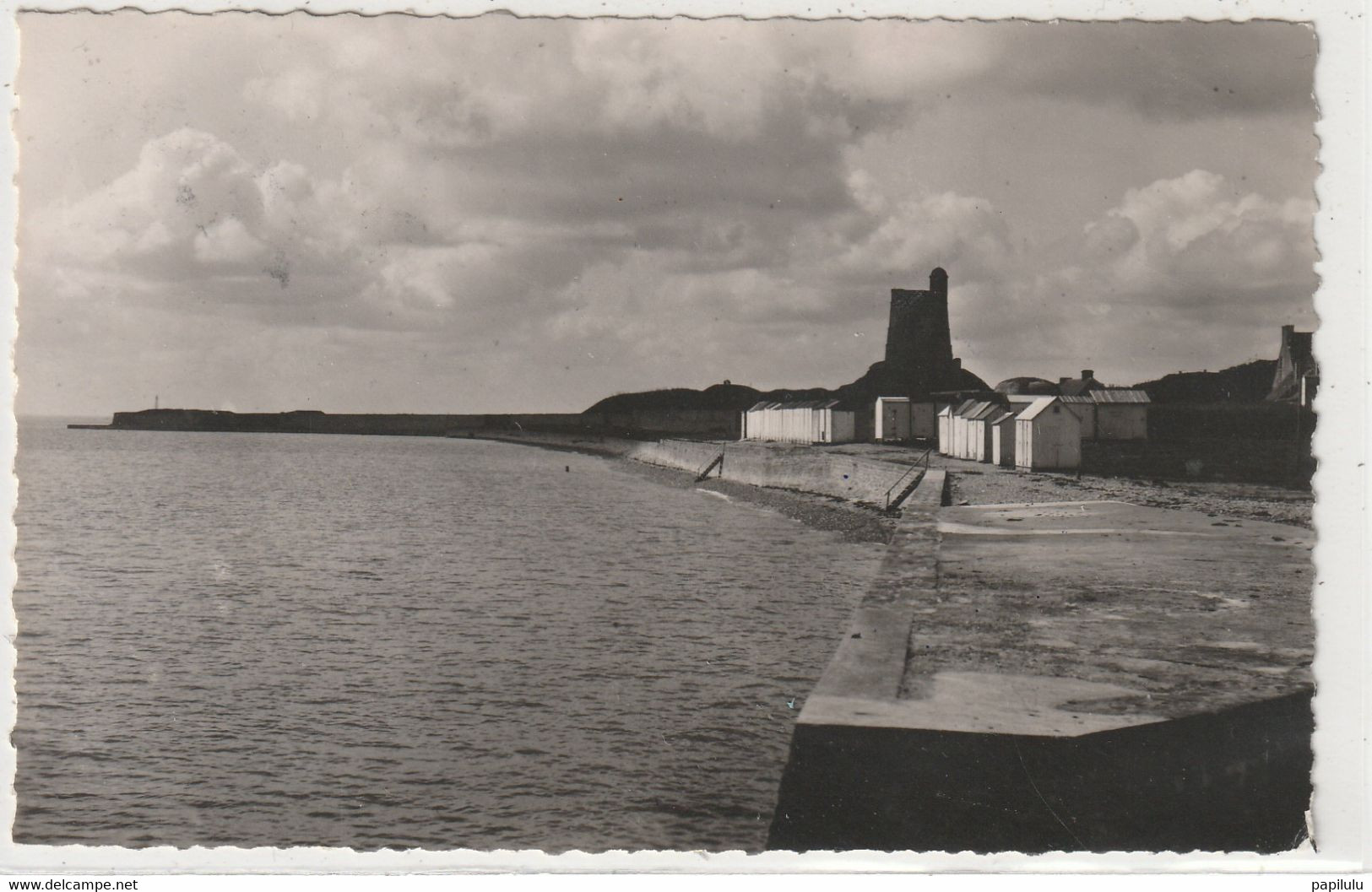 DEPT 50 : édit. Le Goubey N° 606 : Saint Vaast La Hougue , La Plage A Marée Haute , Fort De La Hougue Au Fond - Saint Vaast La Hougue