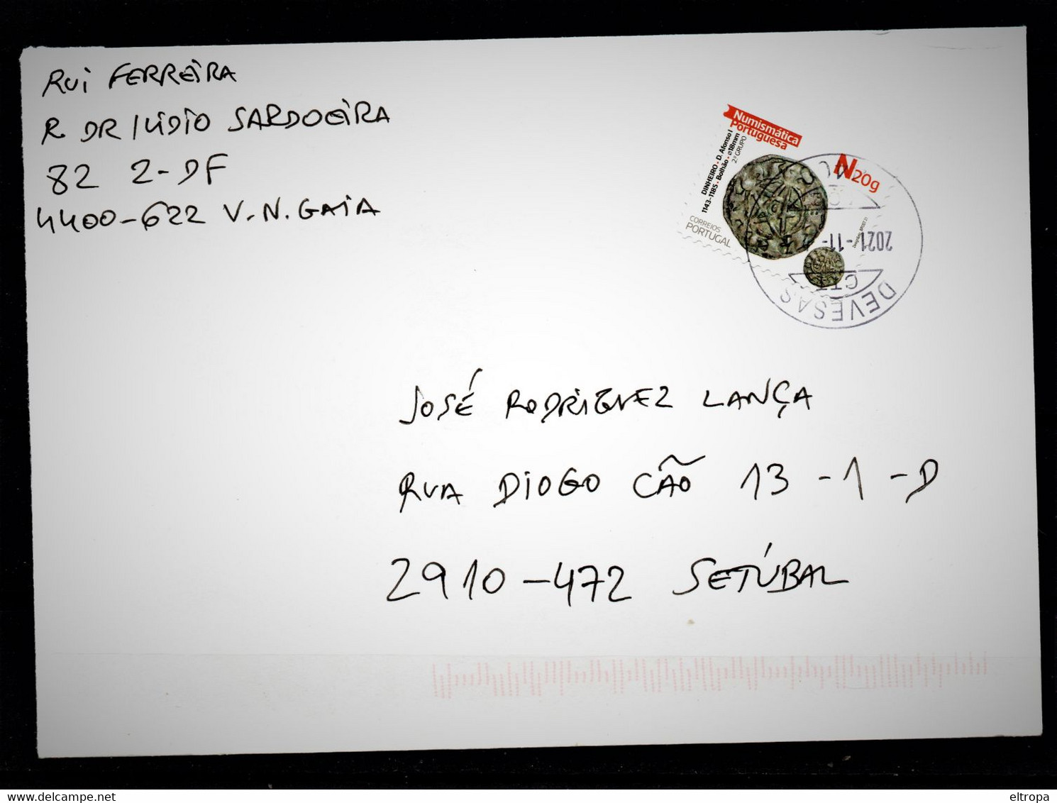 PORTUGAL 2021 Internal Mail - Lettres & Documents