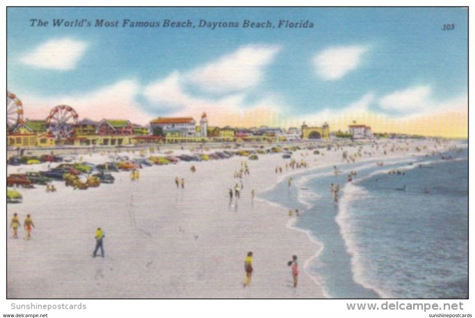 Florida Daytona Beach The World's Most Famous Beach 1957 - Daytona