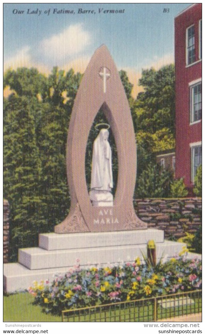 Vermont Barre Our Lady Of Fatima - Barre