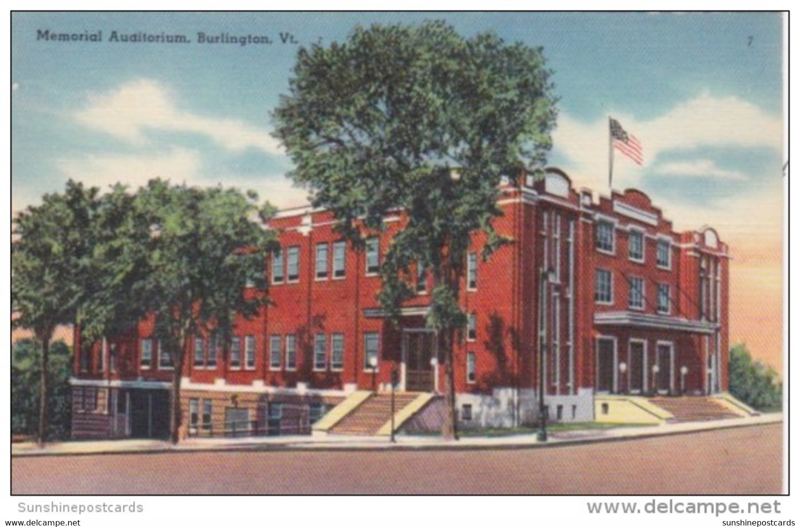 Vermont Burlington Memorial Auditorium 1955 - Burlington