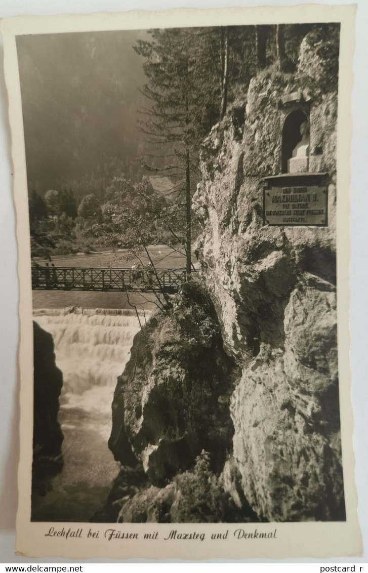 Lechfall Bei Fussen Mit Muster Und Denkmal   C13 - Fuessen