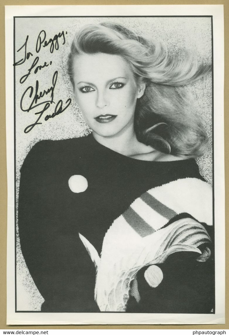 Cheryl Ladd - Actrice Américaine - Drôles De Dames - Grande Photo Dédicacée - Autres & Non Classés