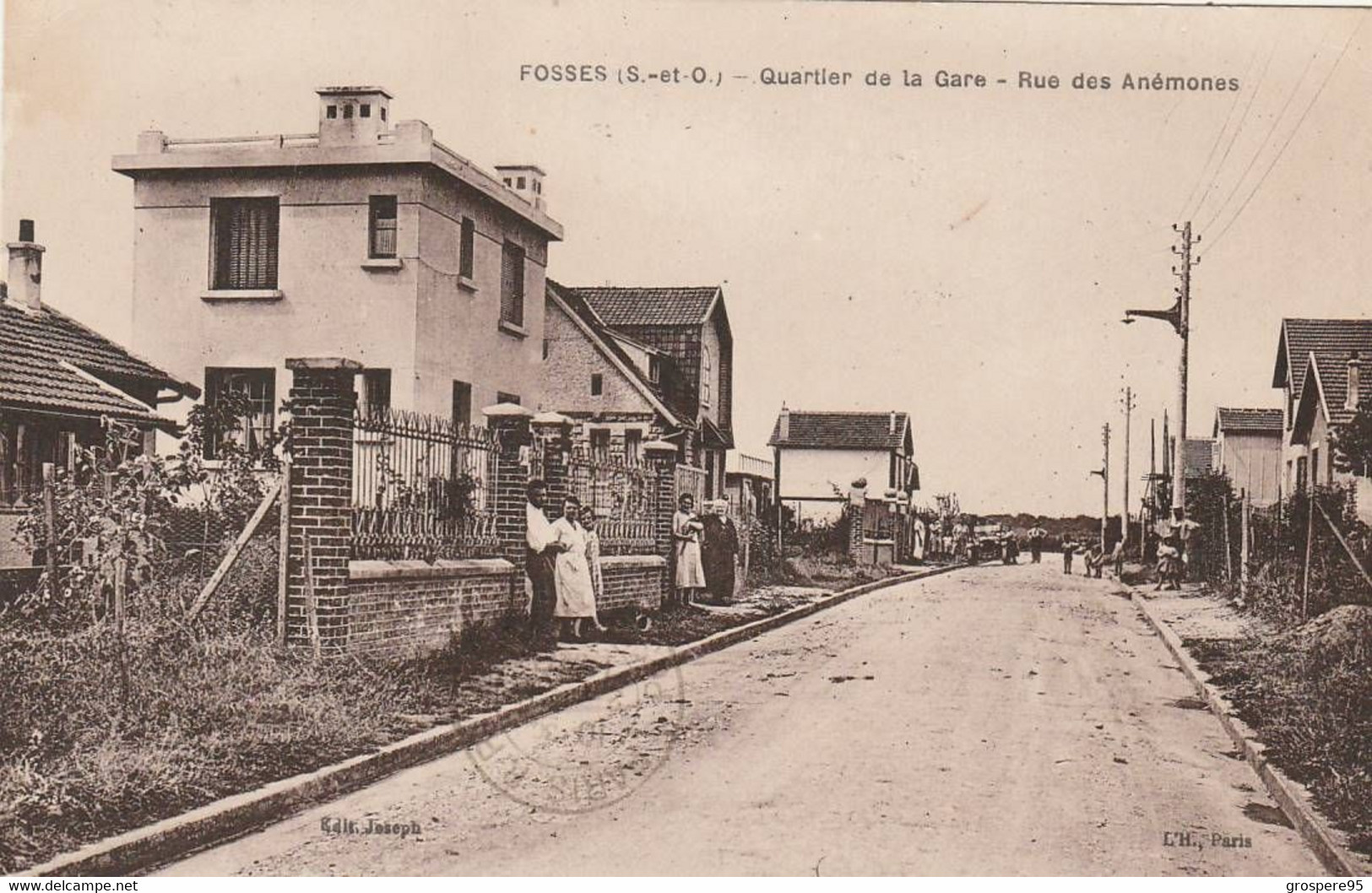 FOSSES QUARTIER DE LA GARE  RUE DES ANEMONES 1940 - Fosses