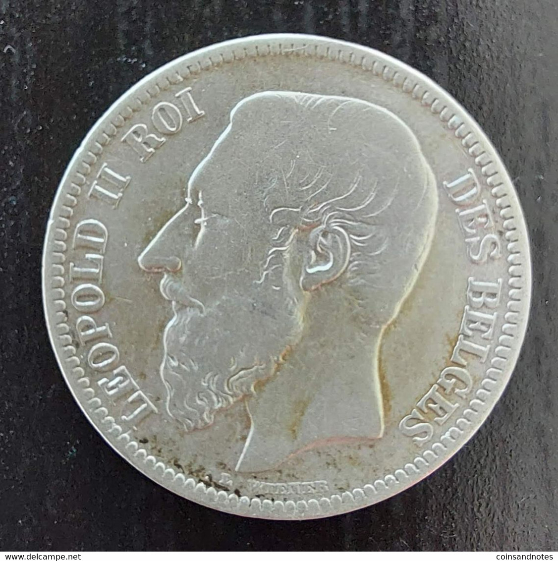 Belgium 1867 - 2 Frank FR Zilver - Leopold II - Morin 169 - ZFr - 2 Francs