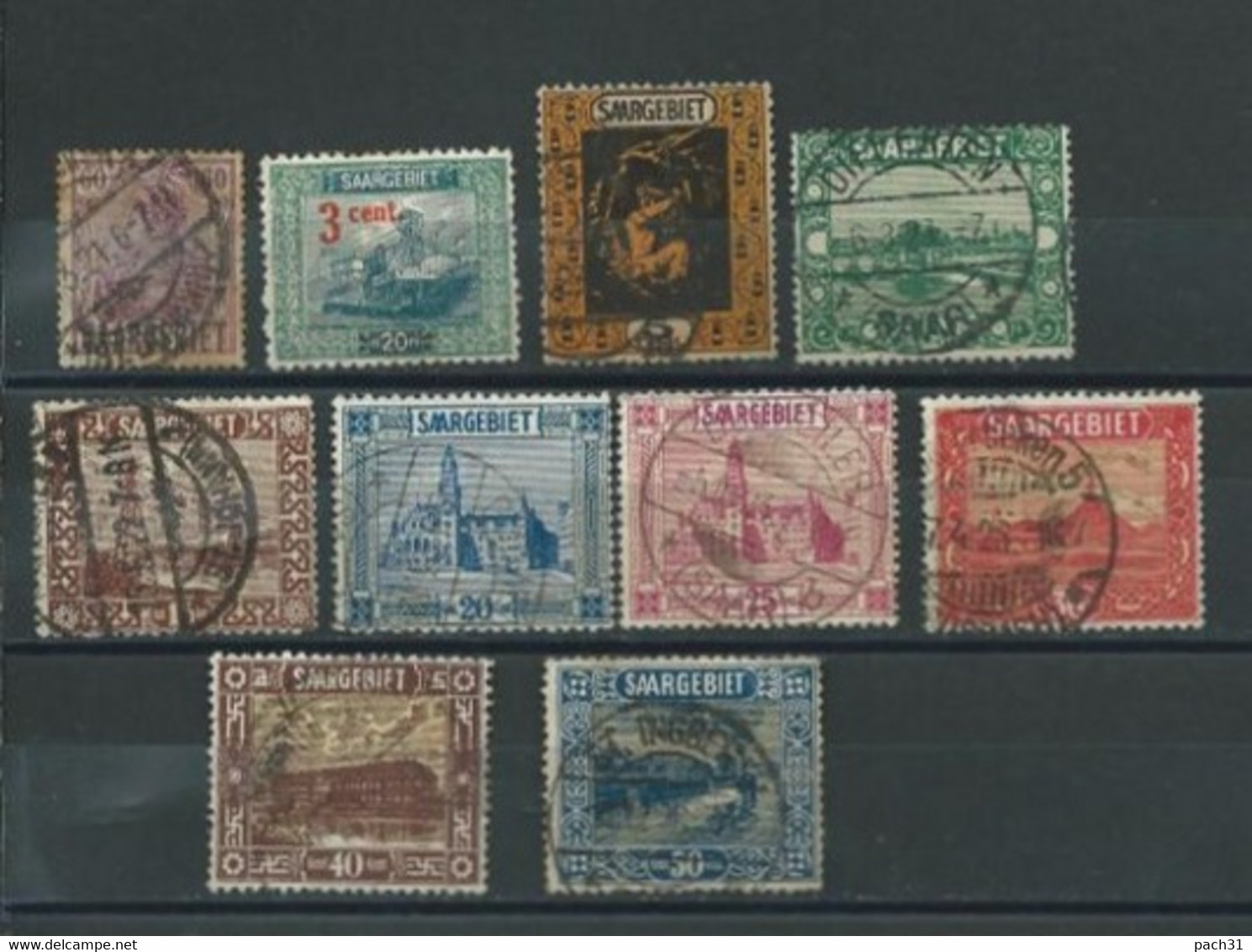 Sarre   Lot De Timbres Oblitérés Différents - Collections, Lots & Series