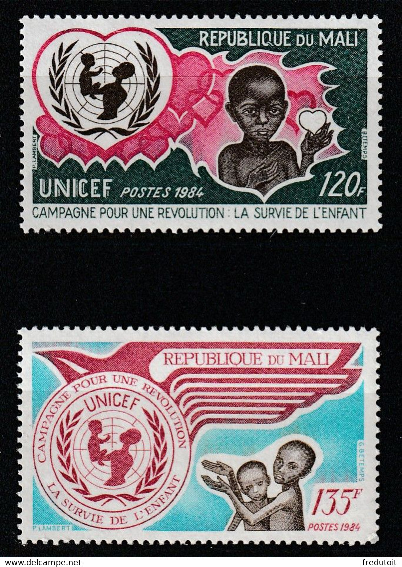 MALI - N°500/1 ** (1984) U.N.I.C.E.F - Malí (1959-...)
