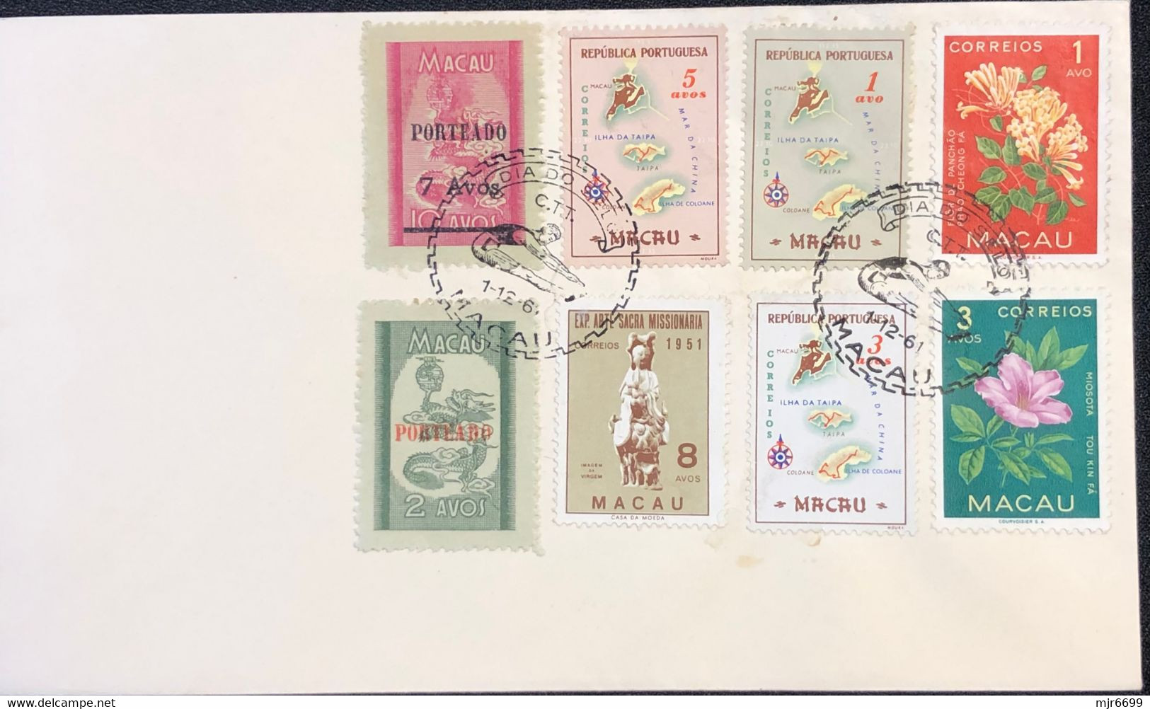 1961 STAMP DAY SPECIAL COVER WITH MUCH STAMPS, INCLUDING POSTAGE DUE STAMPS, MUCH RARE - Covers & Documents