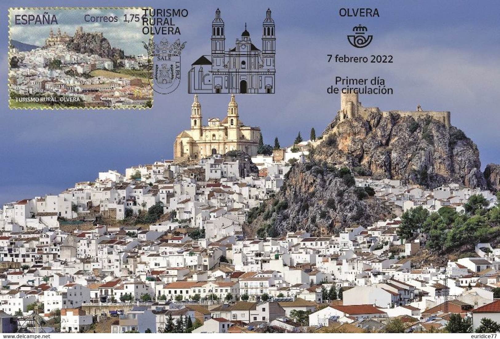 Spain 2022 - Rural Tourism - Olvera Carte Maximum - Oblitérés