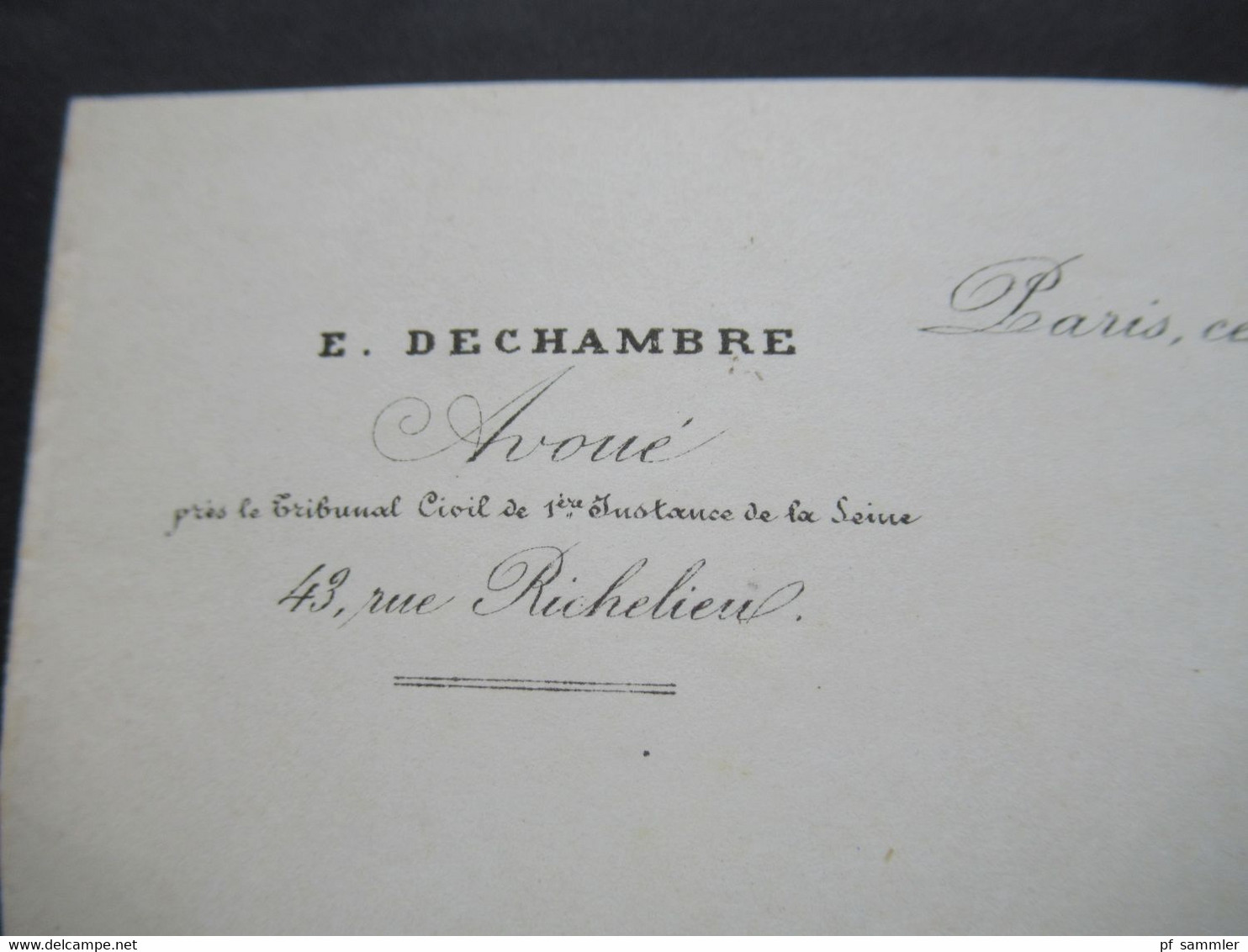 Frankreich Klassik 6.3.1872 Ceres Nr.50 EF Sternstempel Faltbrief mit Inhalt E. Dechambre Tribunal Civil