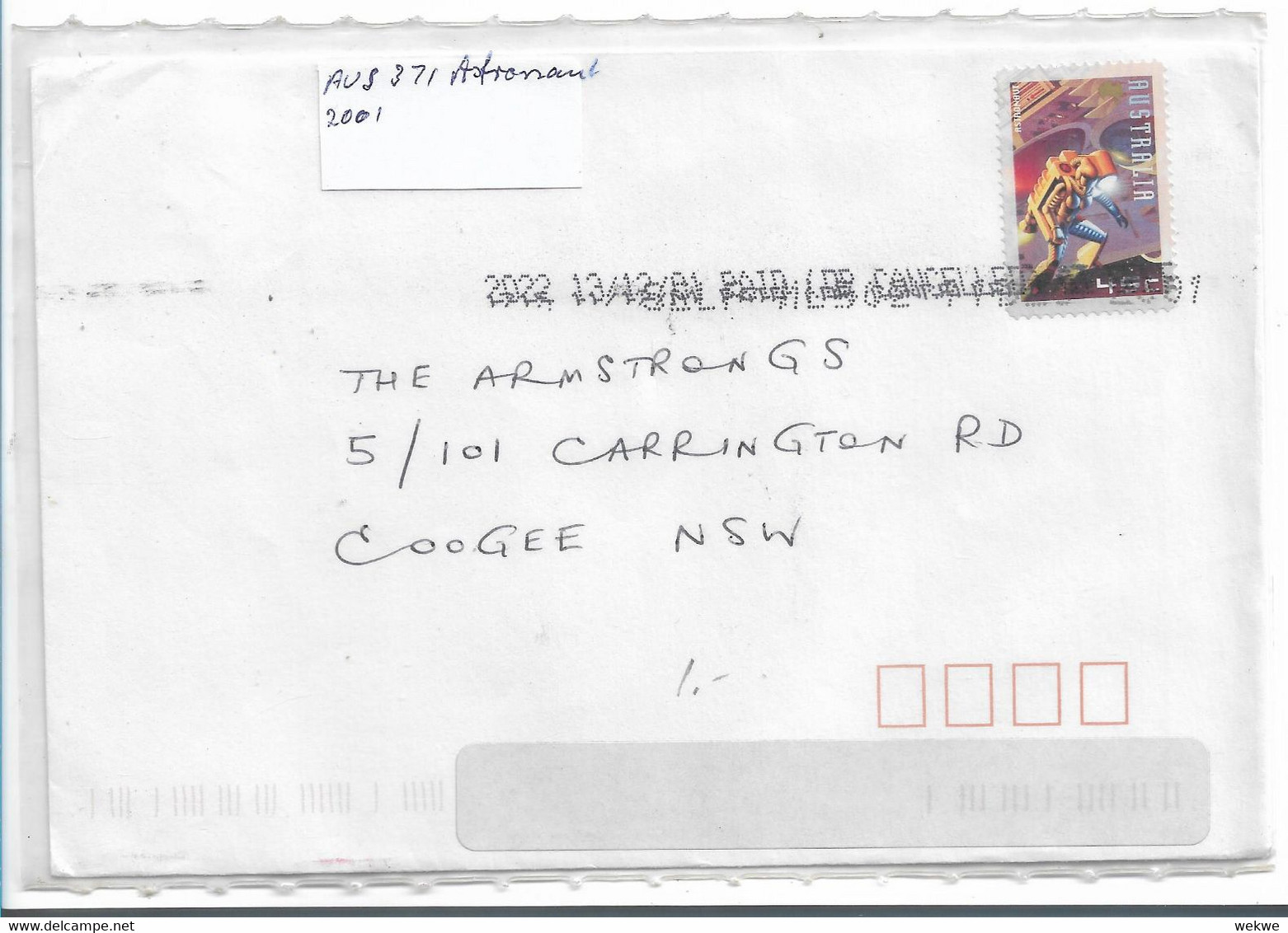 Aus371 / AUSTRALIEN - Astronaut 2001 - Briefe U. Dokumente