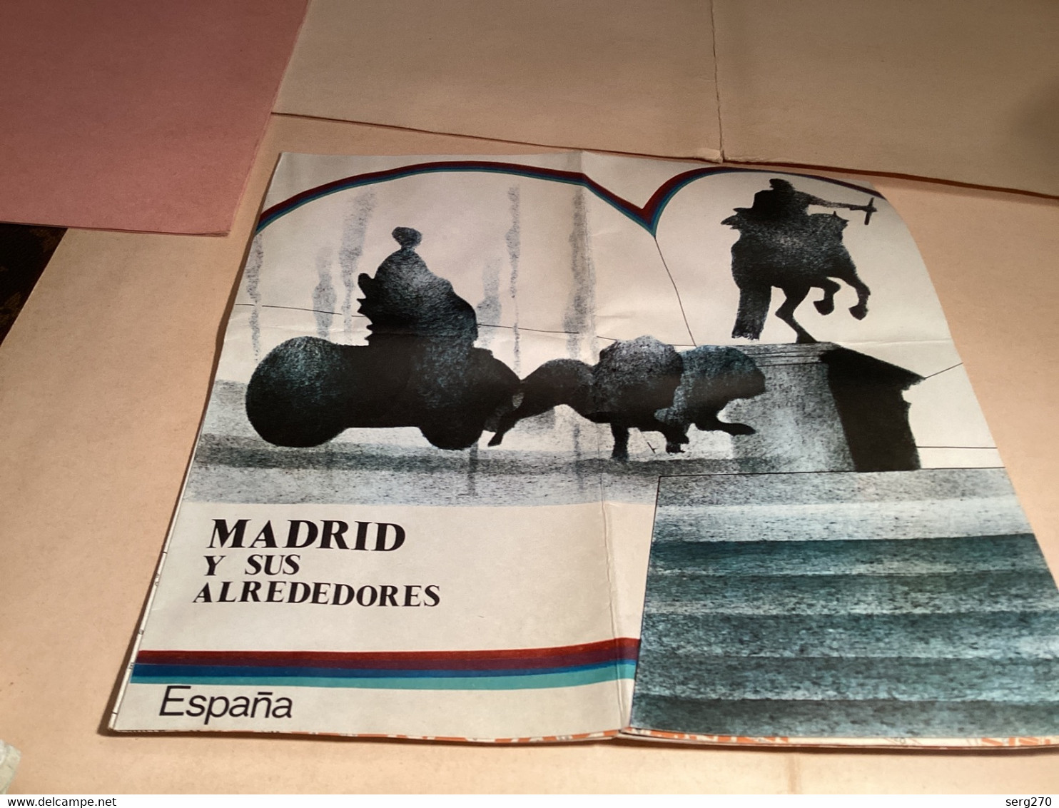 Madrid Espagne Plan Métro Monuments Musée église Château Ministère 1960 - Espagne