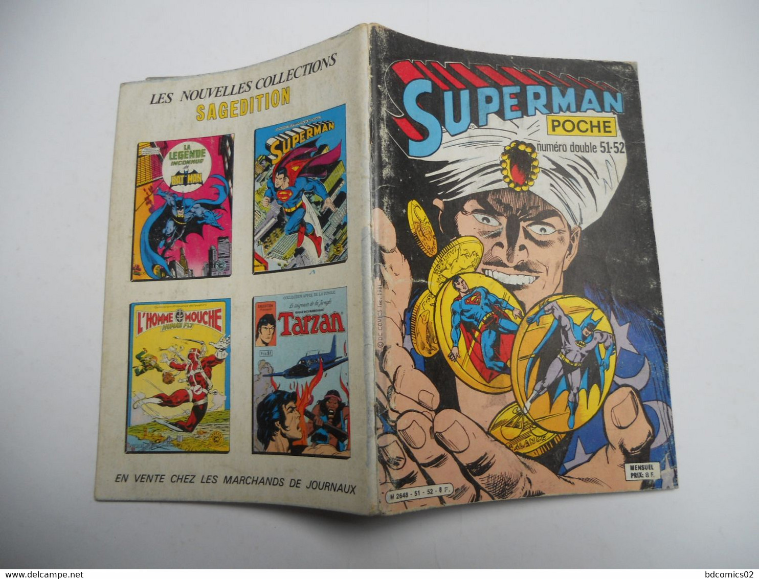 BD Superman Poche Sagedition N° 51 Et 52 Double De 1981 Bon état - Superman