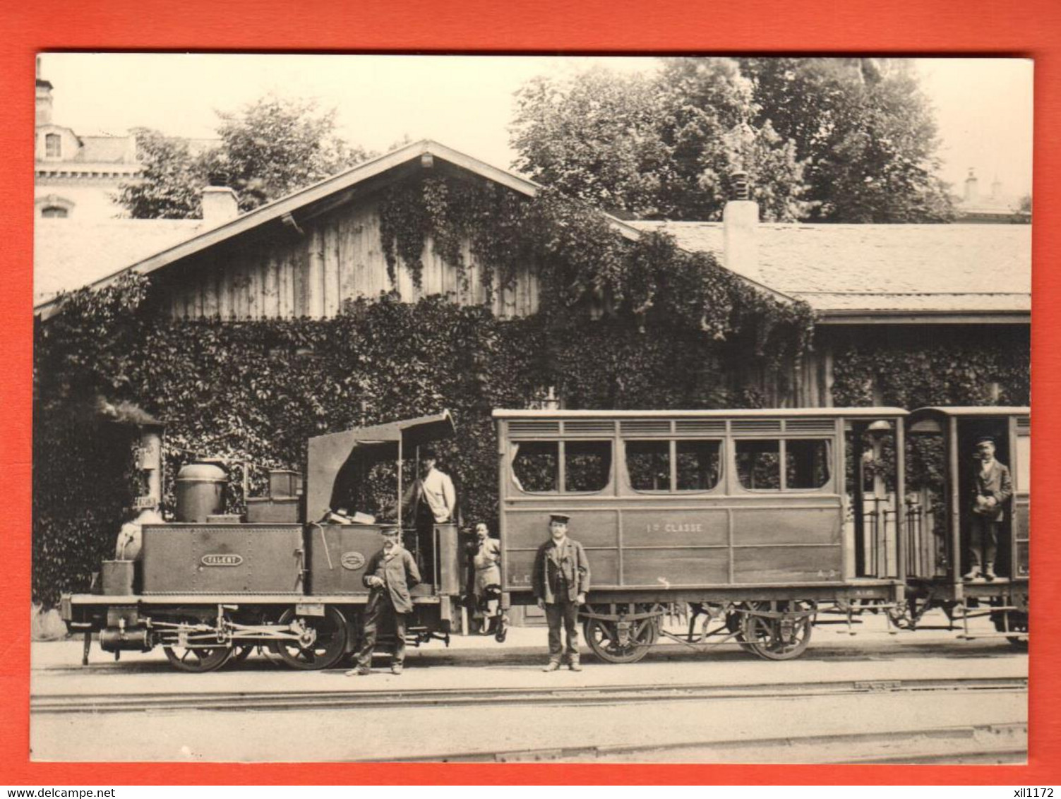 ZMH-04 Sur La Ligne Lausanne- Echallens-Bercher, Repro En Gare Lausanne-Chauderon Vers 1880. GF NC - Échallens