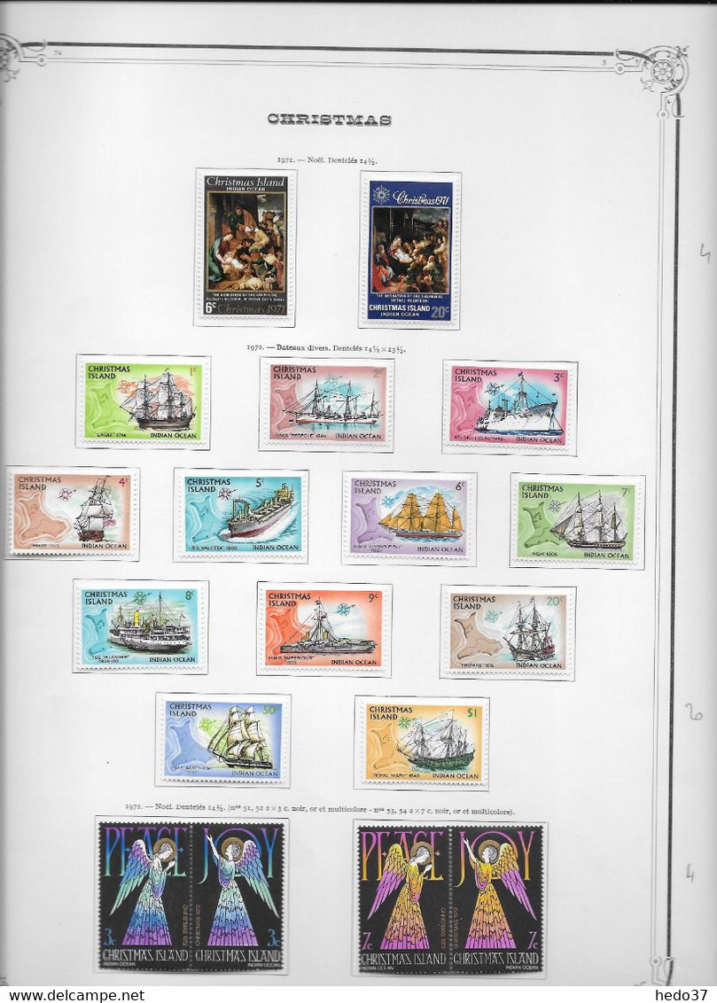 Christmas Island  - Collection Vendue Page Par Page - Timbres Neufs * - TB - Christmas Island