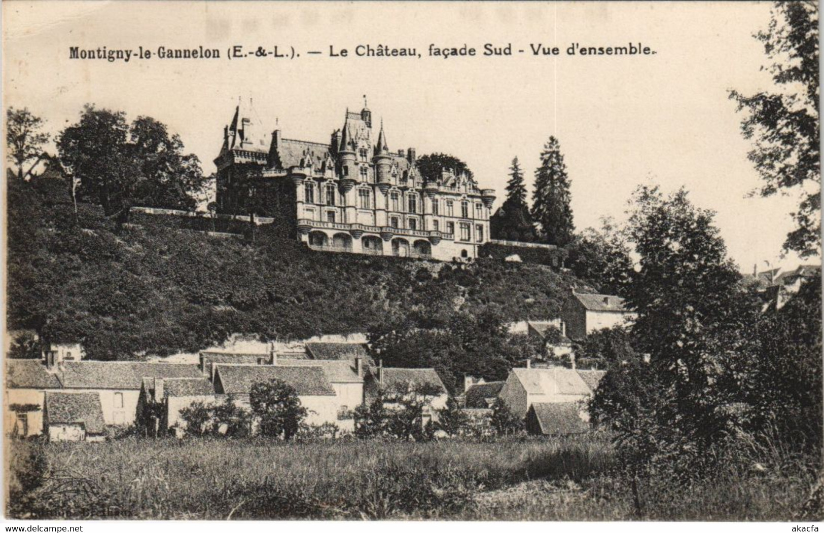 CPA MONTIGNY-le-GANNELON Le Chateau - Facade Sud - Vue D'Ensemble (1201159) - Montigny-le-Gannelon