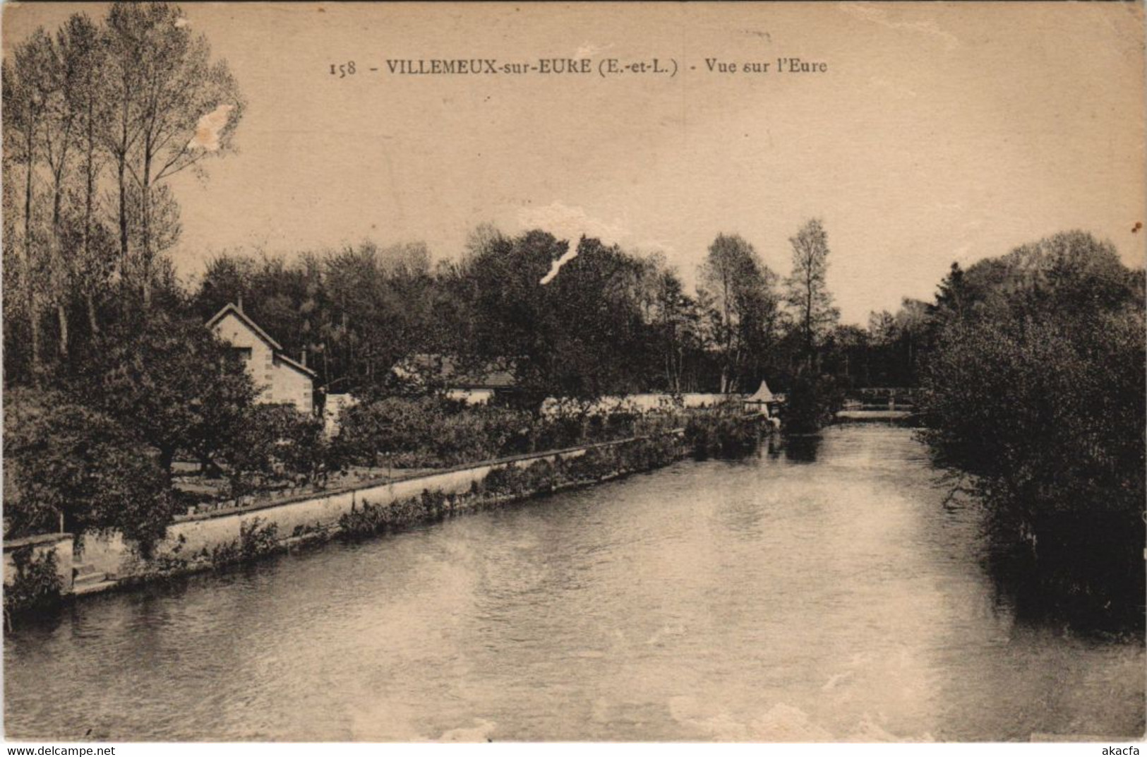 CPA VILLEMEUX-sur-EURE Vue Sur L'Eure (1202463) - Villemeux-sur-Eure