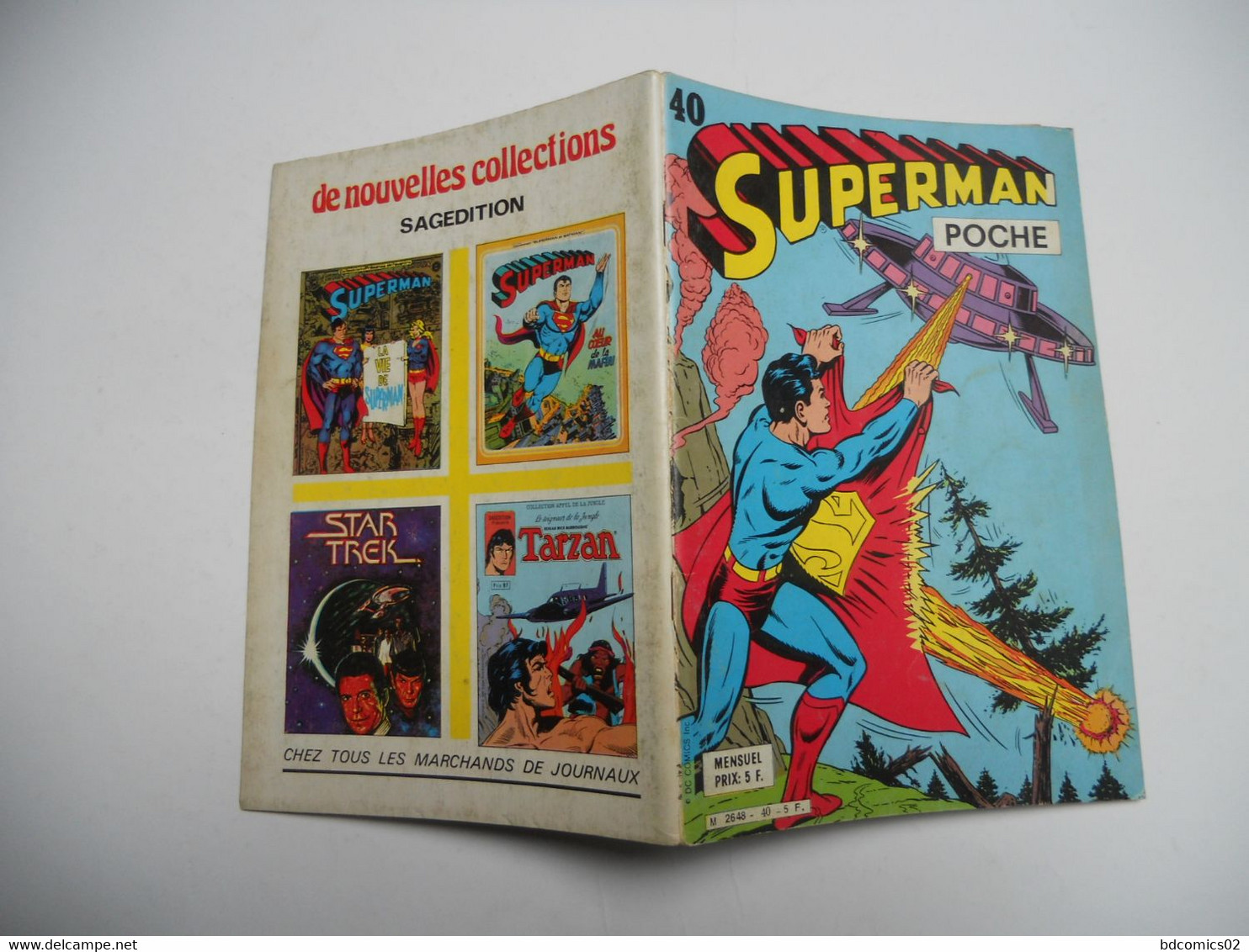 Superman Poche N°40.Le Maitre Du Vent Et De L'orage .1980.sagedition BE+ - Superman