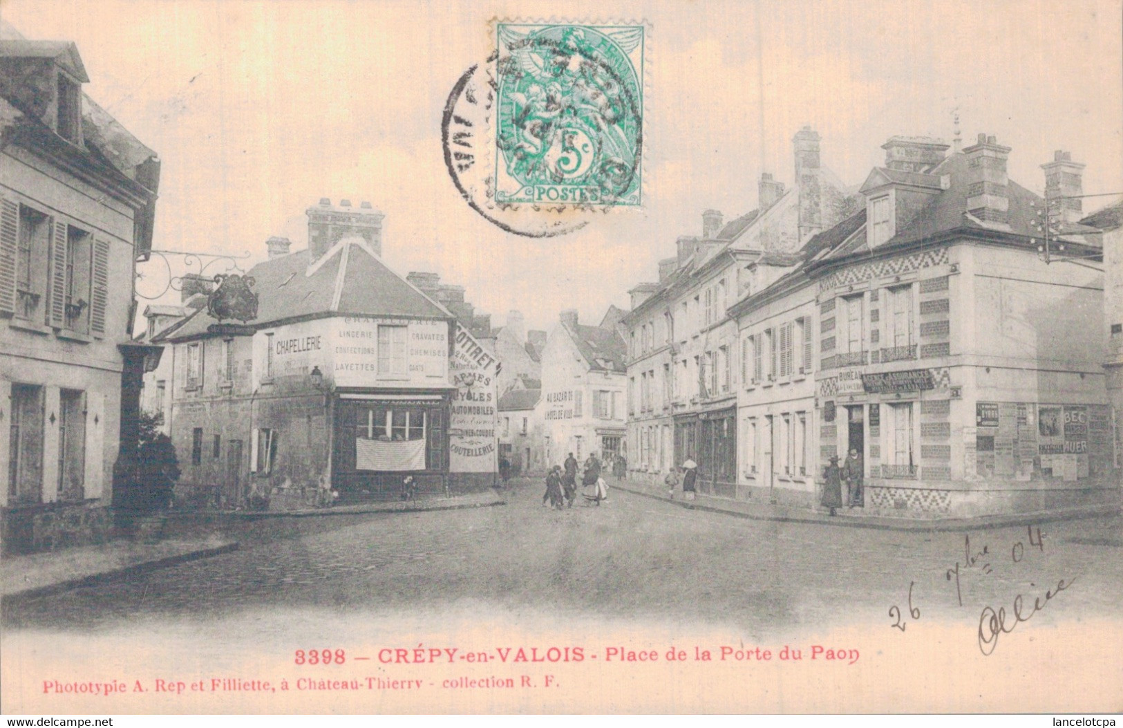 60 - CREPY EN VALOIS / PLACE DE LA PORTE DU PAON - Crepy En Valois
