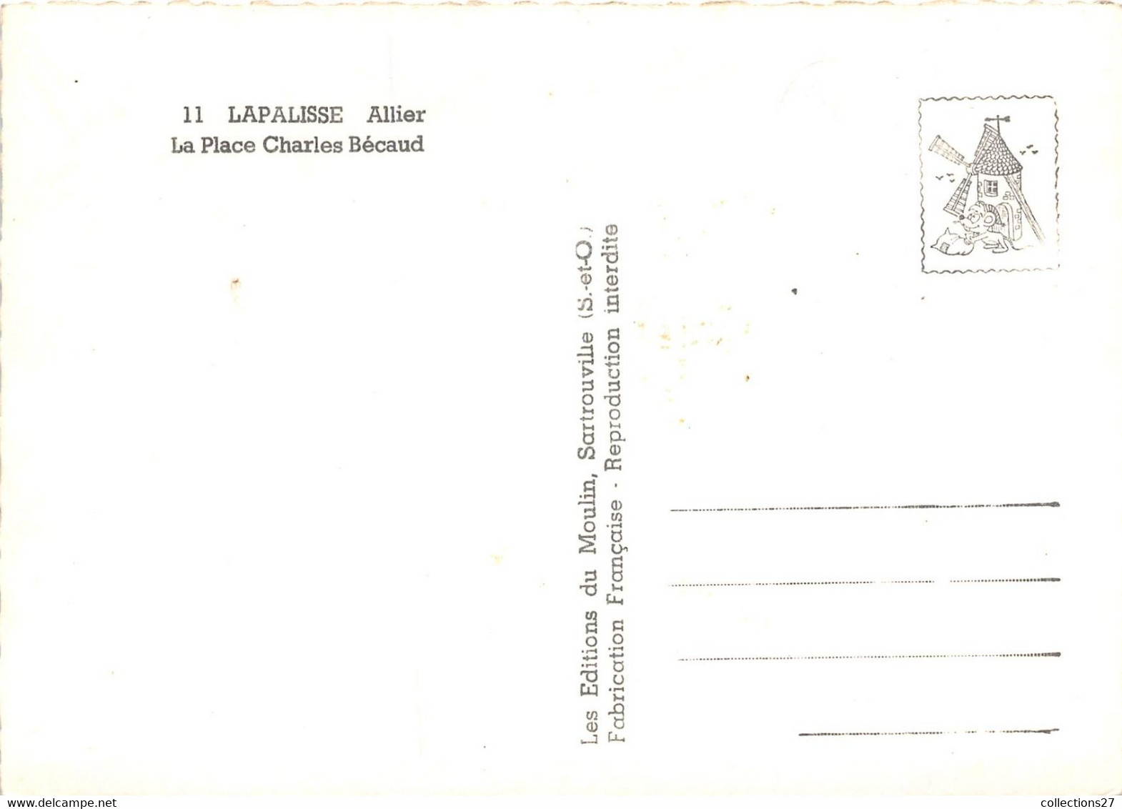 03-LAPALISSE- LA PLACE CHARLES BECAUD - Lapalisse