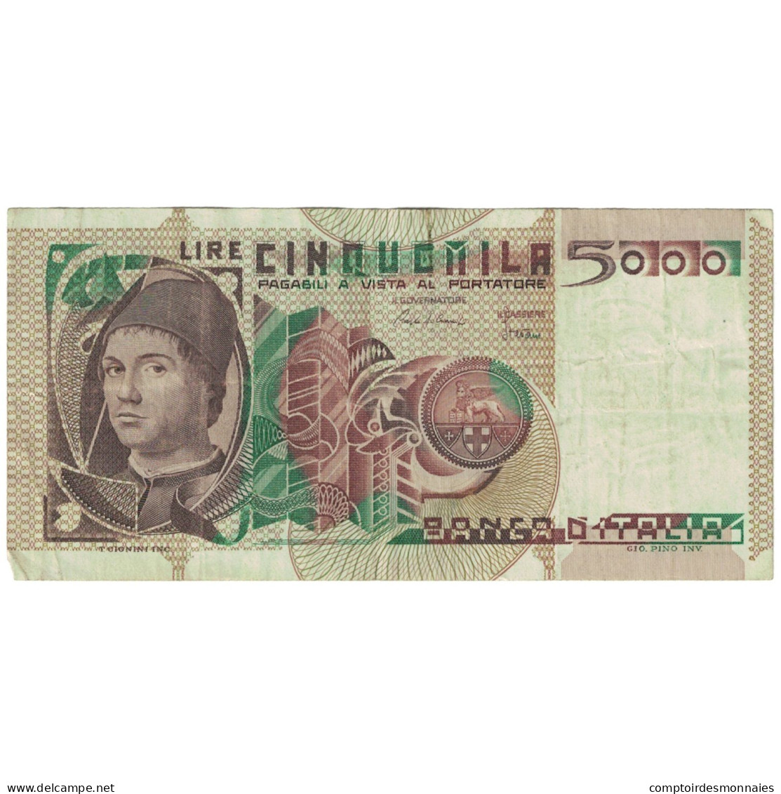 Billet, Italie, 5000 Lire, 1979, KM:105a, TTB - 5000 Lire