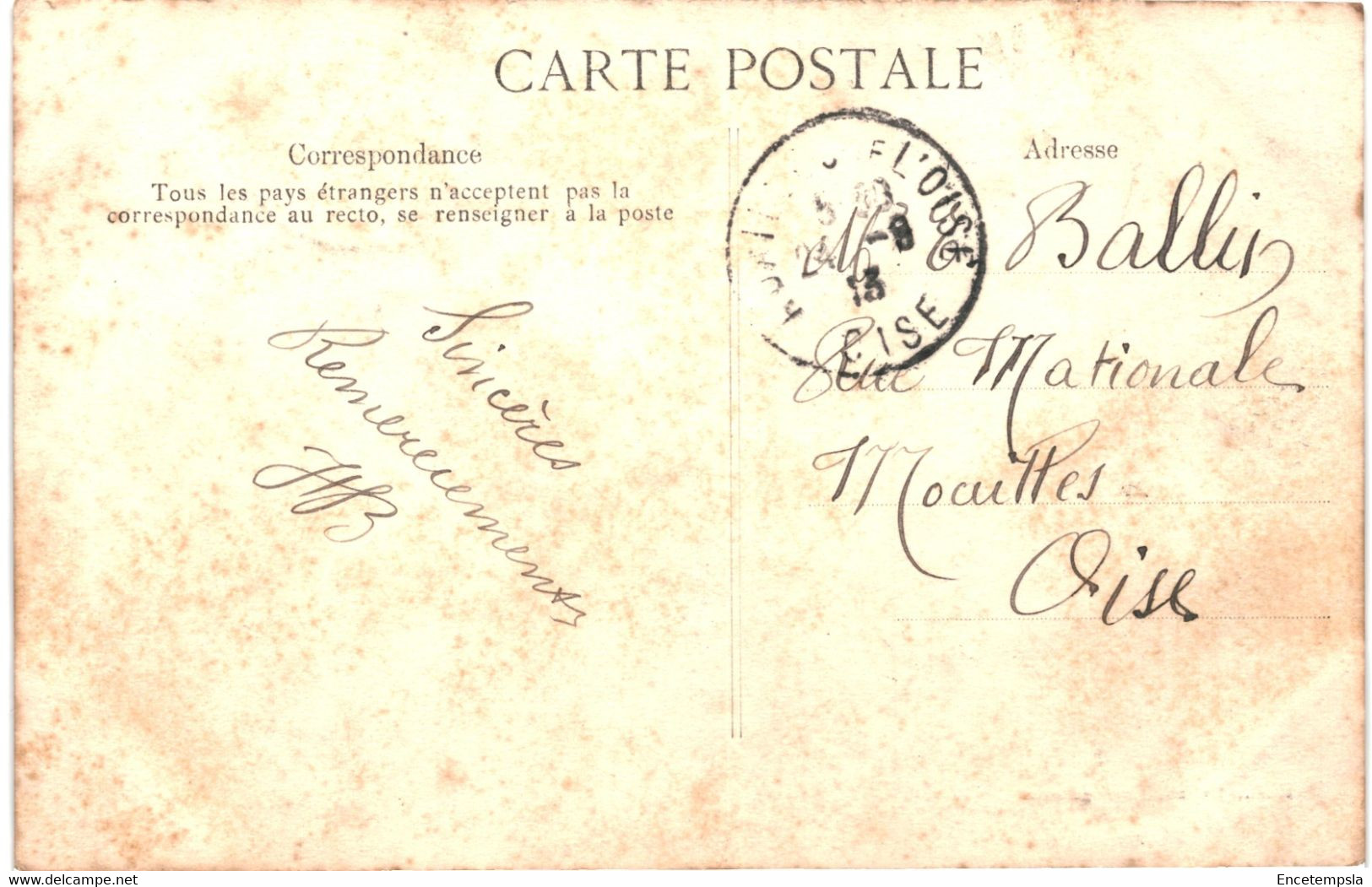 CPA Carte Postale France-Conques Vue Générale 1913  VM46551 - Conques Sur Orbiel