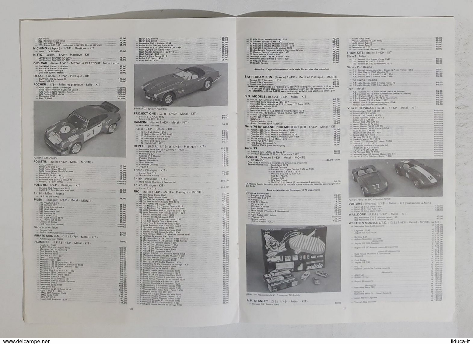 14771 BAM La Boutique Auto Moto 1978 - Listino Prezzi Automodellismo - Italië