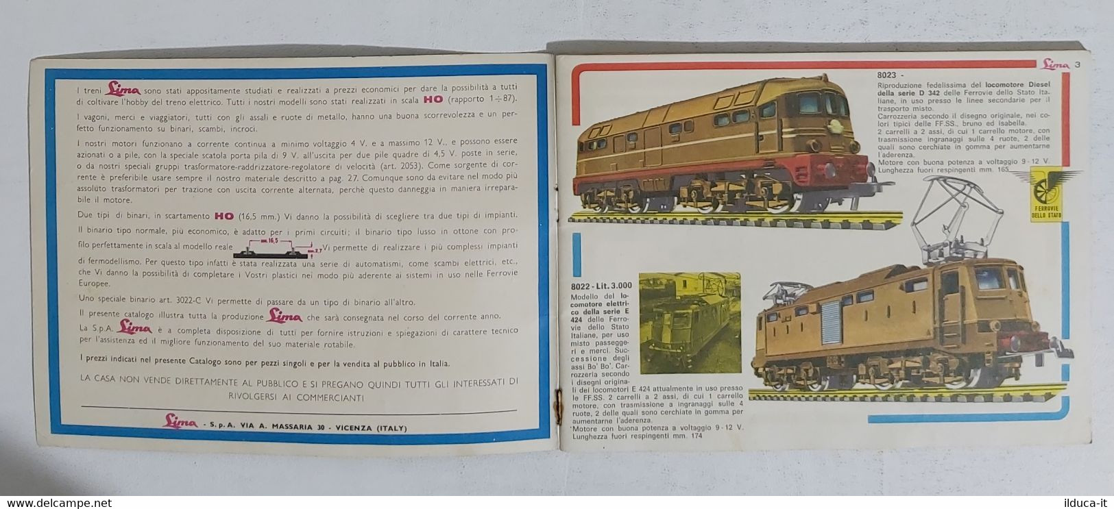 14951 CATALOGO Modellismo Ferroviario - LIMA 1965-66 IX Ed. - Italy