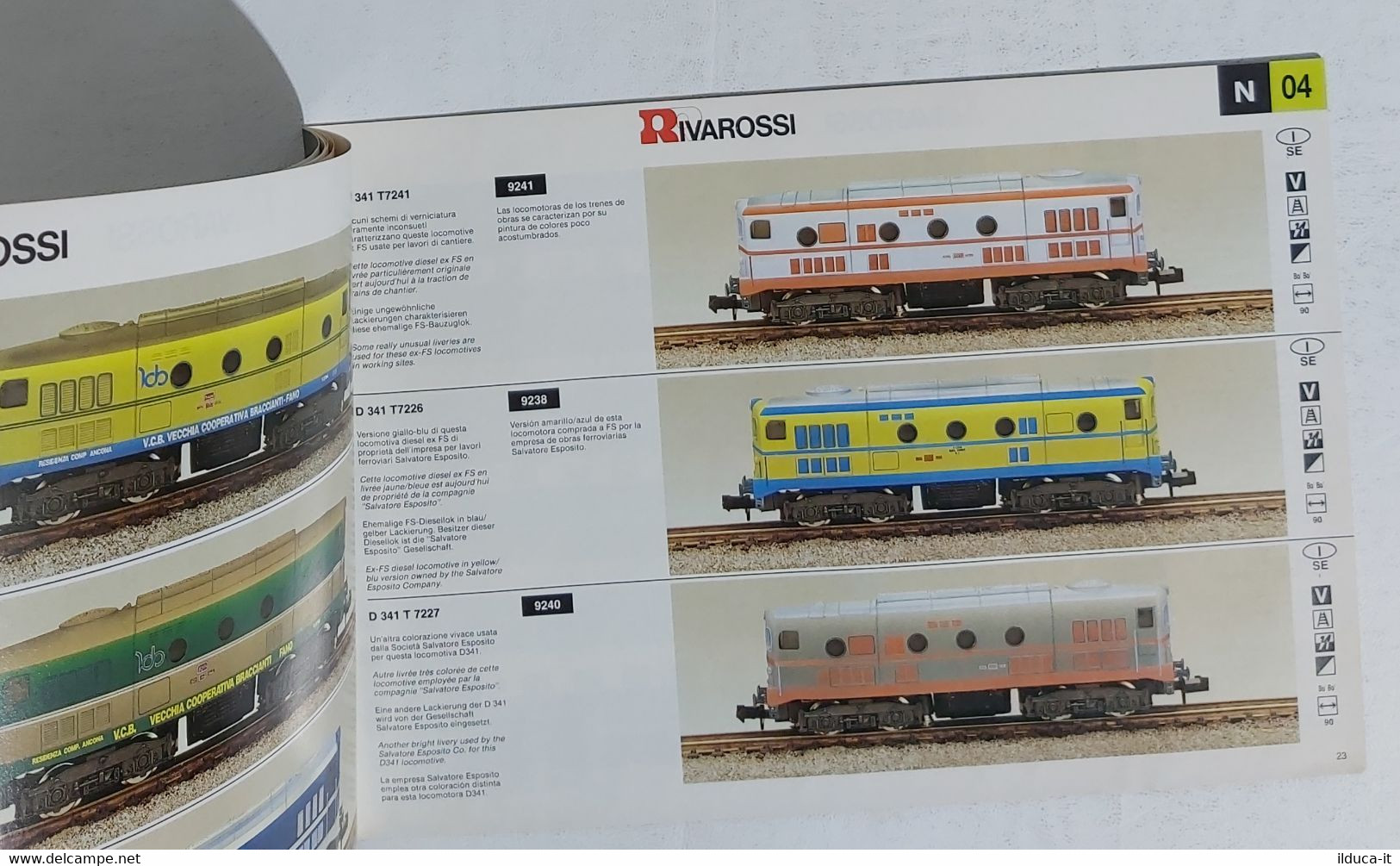 67734 CATALOGO Modellismo Ferroviario RIVAROSSI 1993 - Novità - Italia