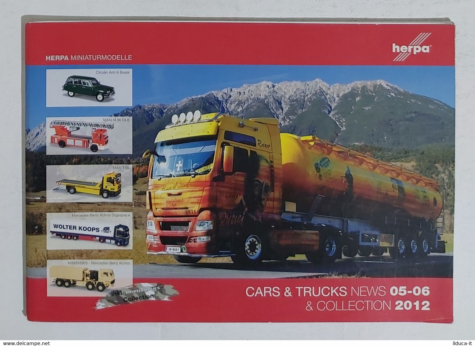 72466 CATALOGO Modellismo HERPA - Cars & Trucks 05-06 & Collection 2012 - Italy