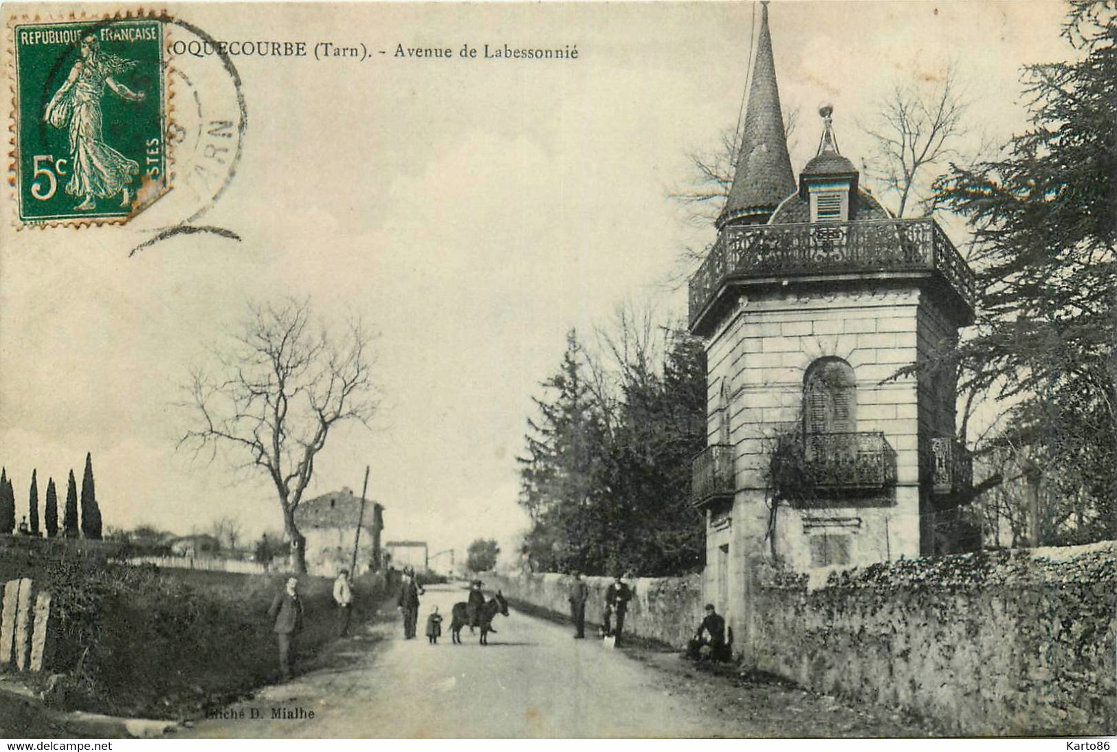 Roquecourbe * Avenue De Labessonnié * Villageois - Roquecourbe