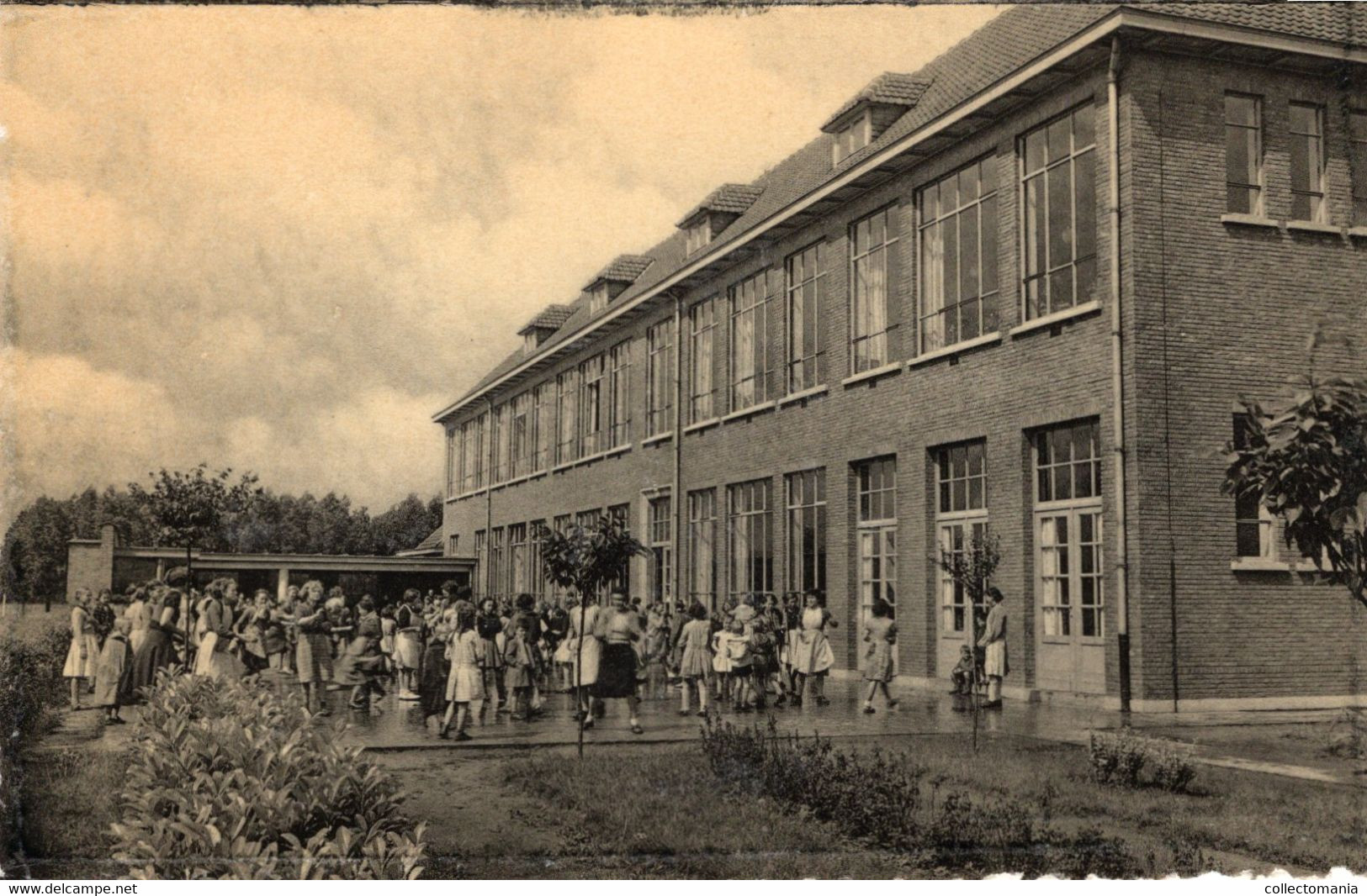 7 Fotokaarten LONDERZEEL Dorpstr. Kerkstraat School  Egmont Pastorij St.Jozef Burgtorentje - Londerzeel