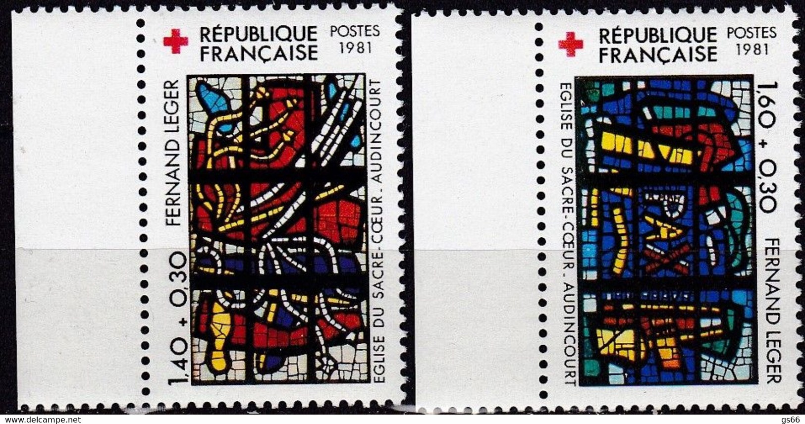 Frankreich, 1981, Mi.Nr. 2295/96, MNH **,   Rotes Kreuz. - Otros & Sin Clasificación