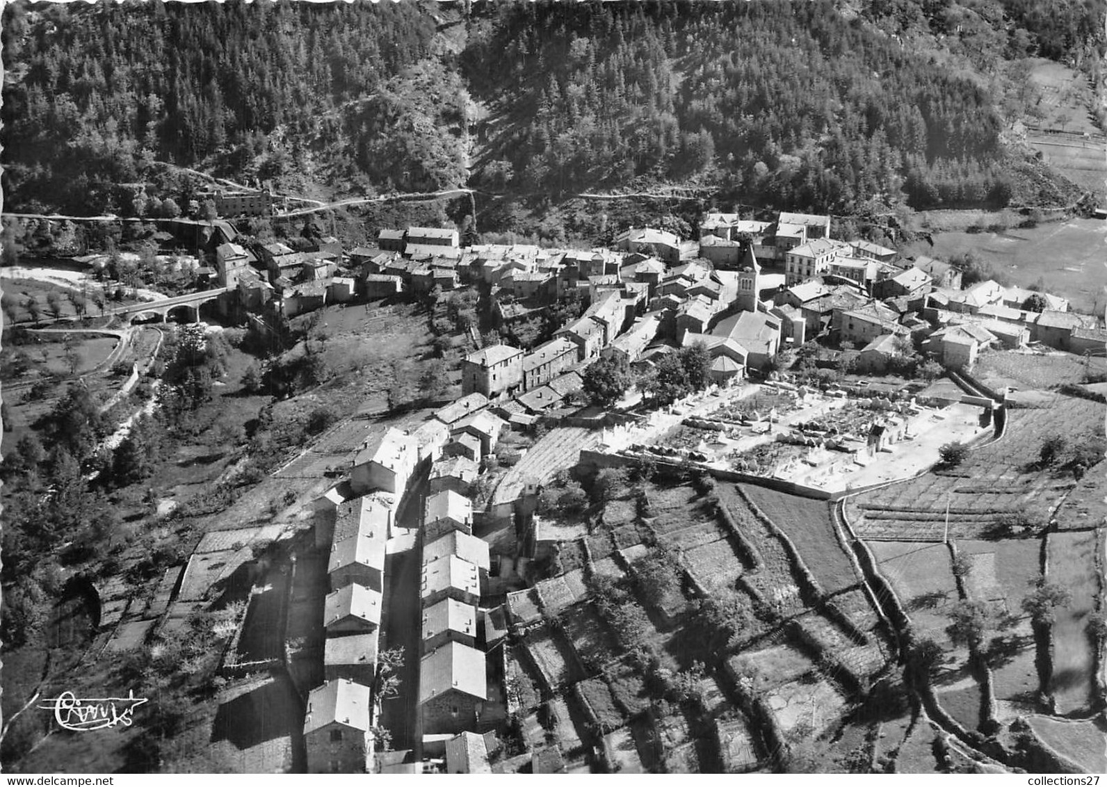 07-SAINT-MARTIN-DE-VALAMAS-VUE GÉNÉRALE AÉRIENNE - Saint Martin De Valamas