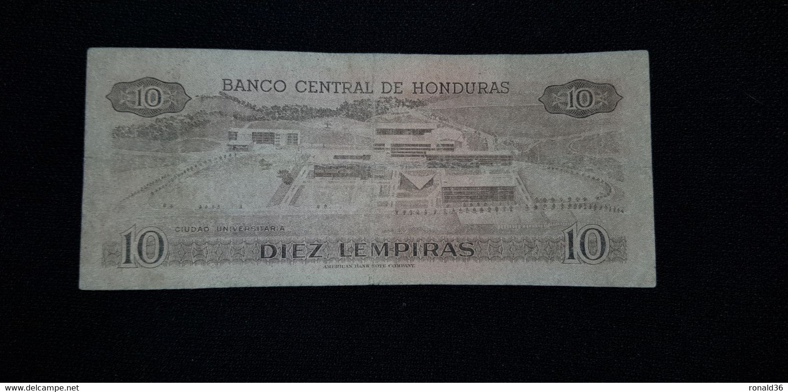 HONDURAS 1987 Billet De Banque Hondurien De 10 Diez Lampiras Cidad Universitaria /  Cabanas - Honduras