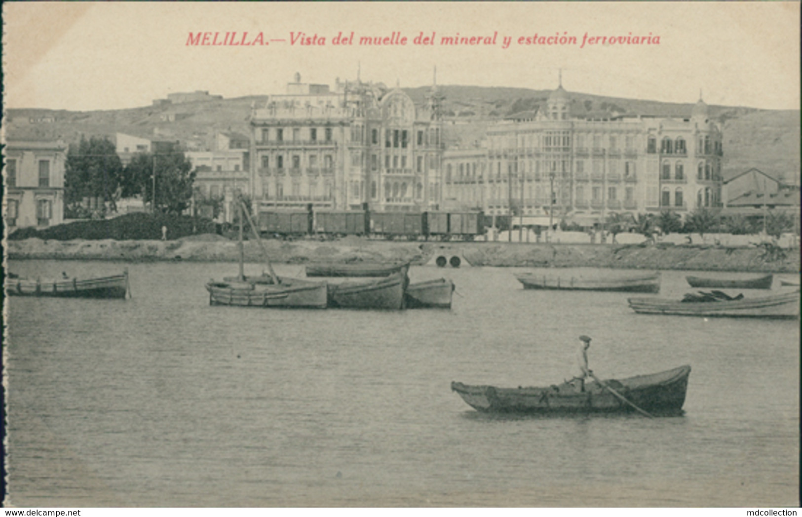 ES MELILLA / Vista Del Muelle Del Mineral Y Estacion Ferroviaria / - Melilla