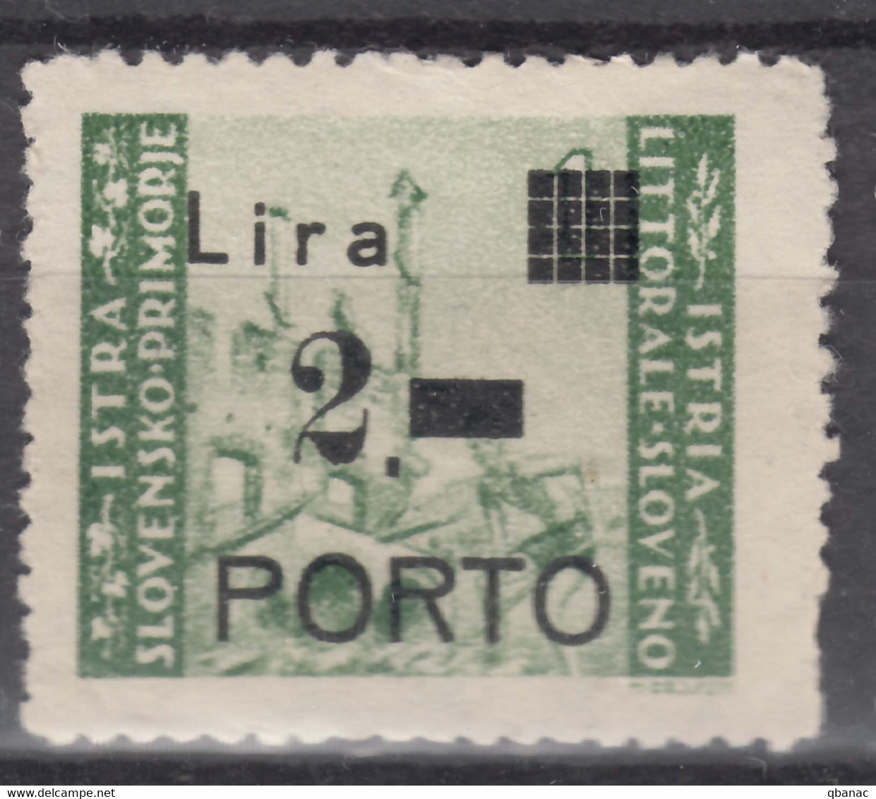 Istria Litorale Yugoslavia Occupation, Porto 1946 Sassone#9 Mint Hinged - Occup. Iugoslava: Istria