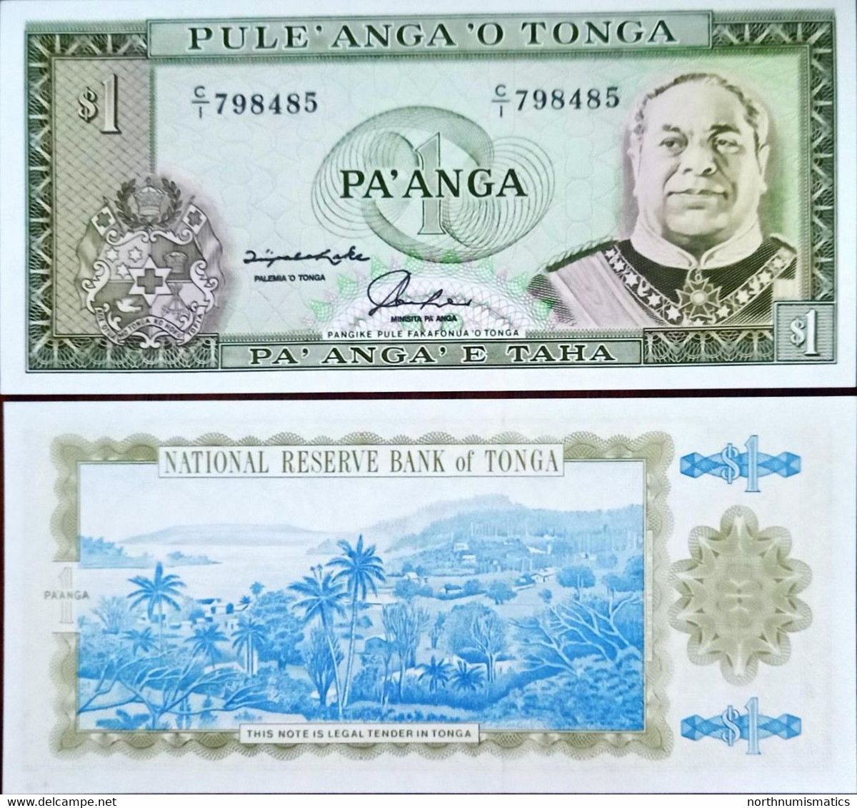 Tonga 1 Pa'anga Unc - Tonga