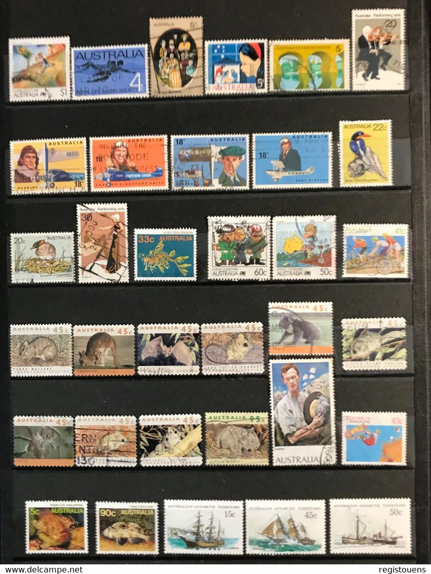 Lot De 82 Timbres Divers Australie - Autres & Non Classés