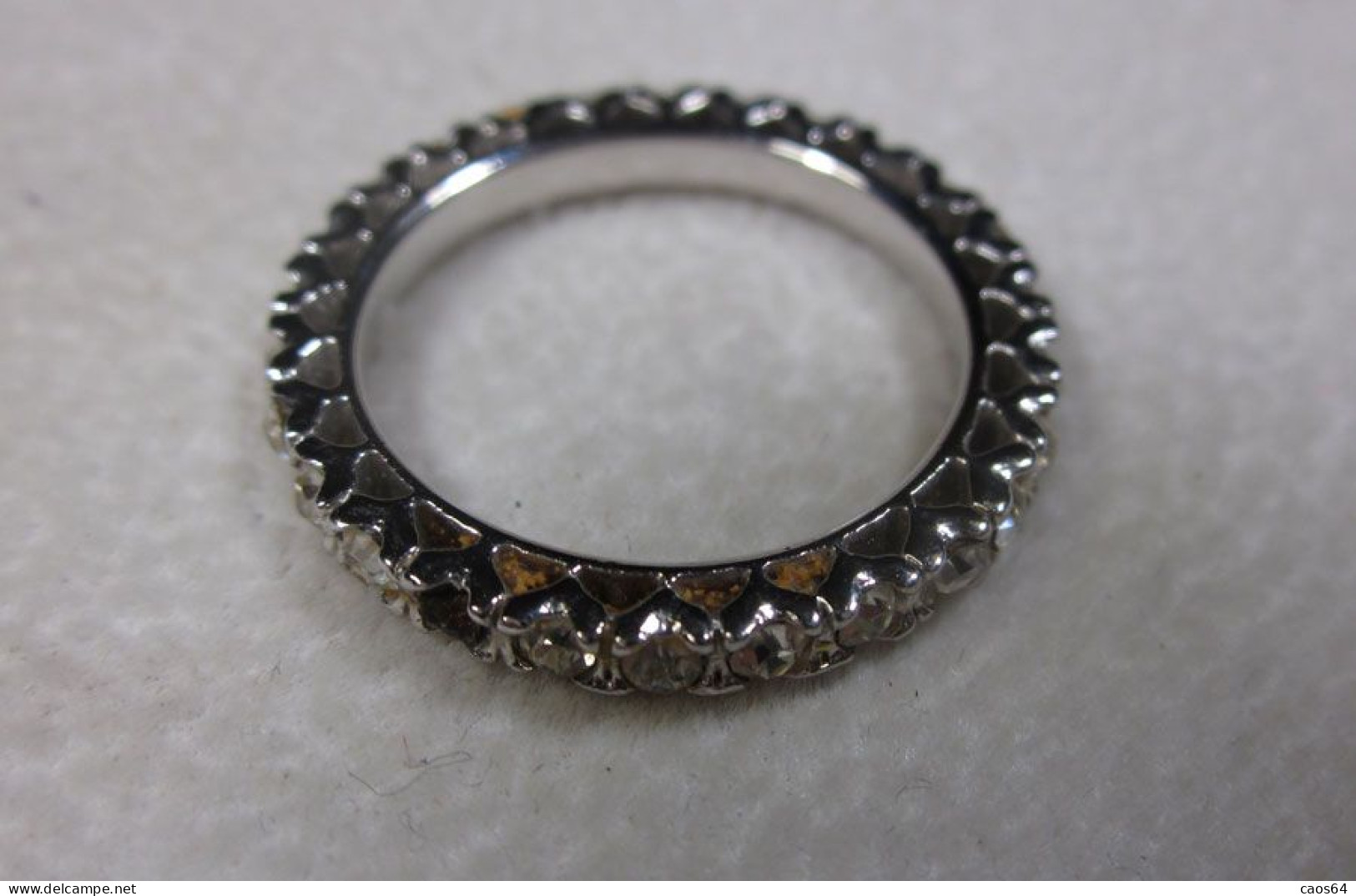 Anello Strass Metal  Bigiotteria Vintage - Ring