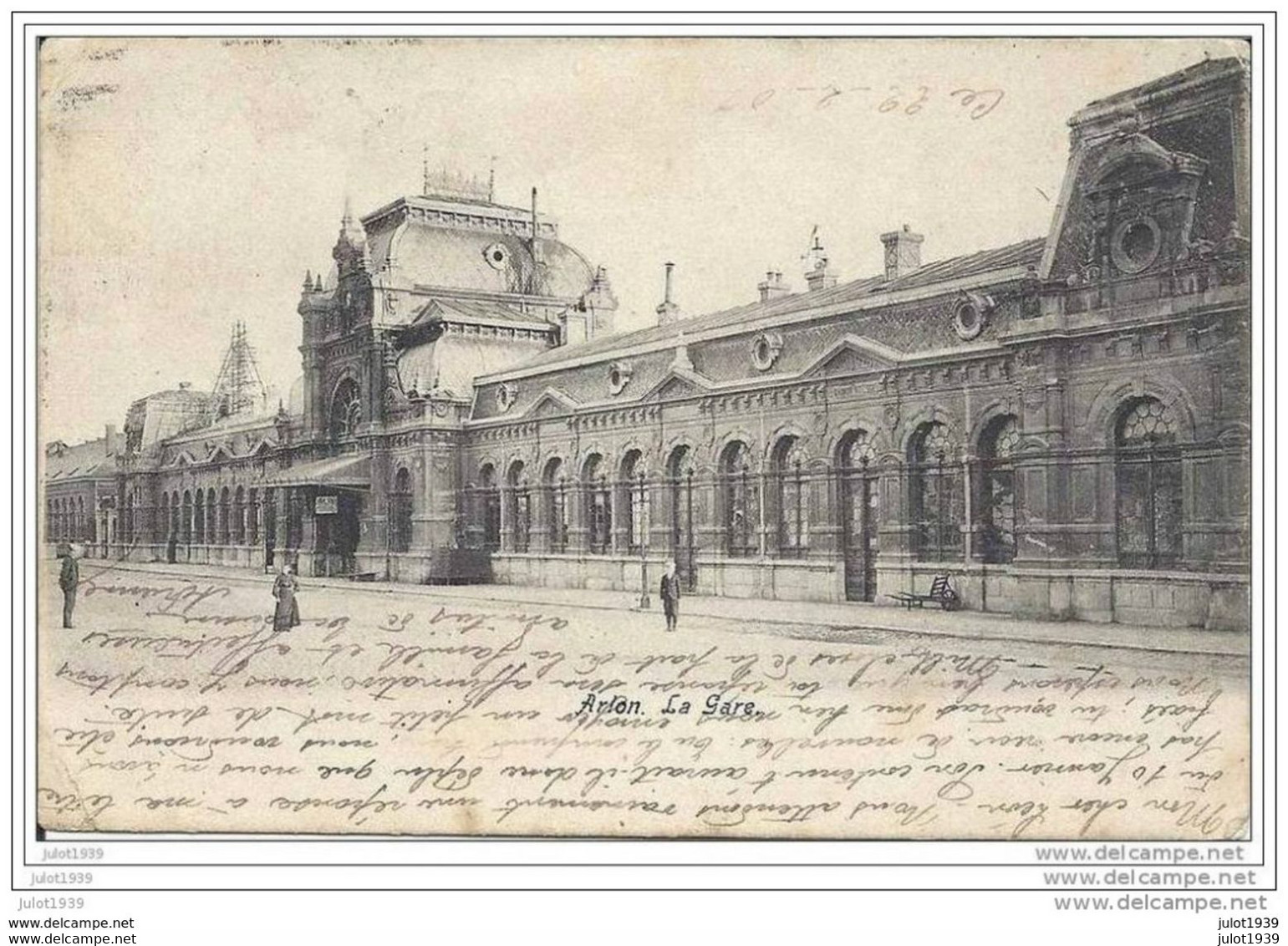 ARLON ..-- GARE . 1907 Vers PONT - SAINT - VINCENT ( Mr L. PLIER ) . Voir Verso . - Aarlen