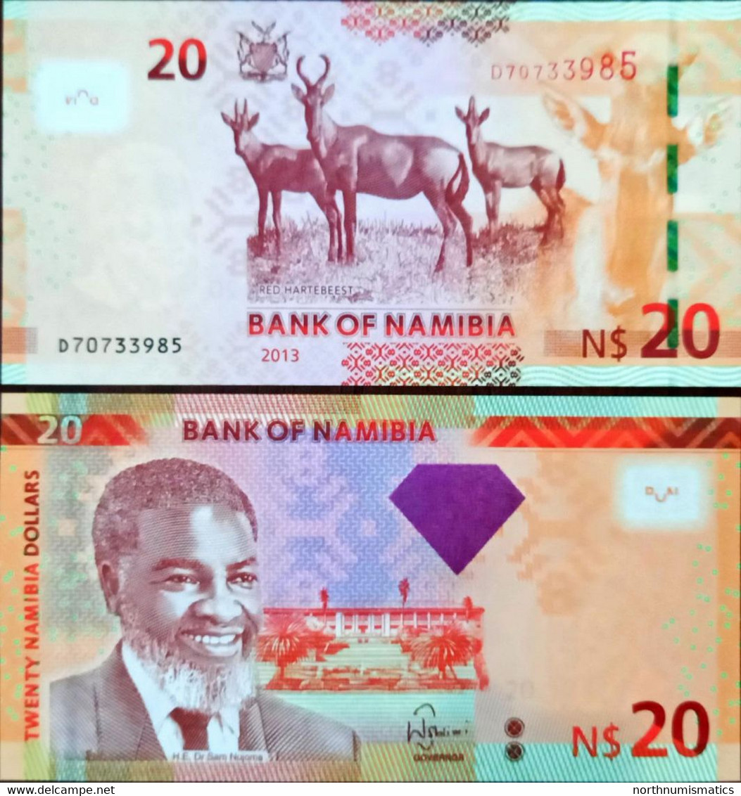 Namibia  20 Dollars Unc 2013 - Namibia