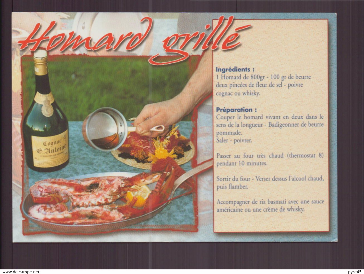 HOMARD GRILLE - Recettes (cuisine)