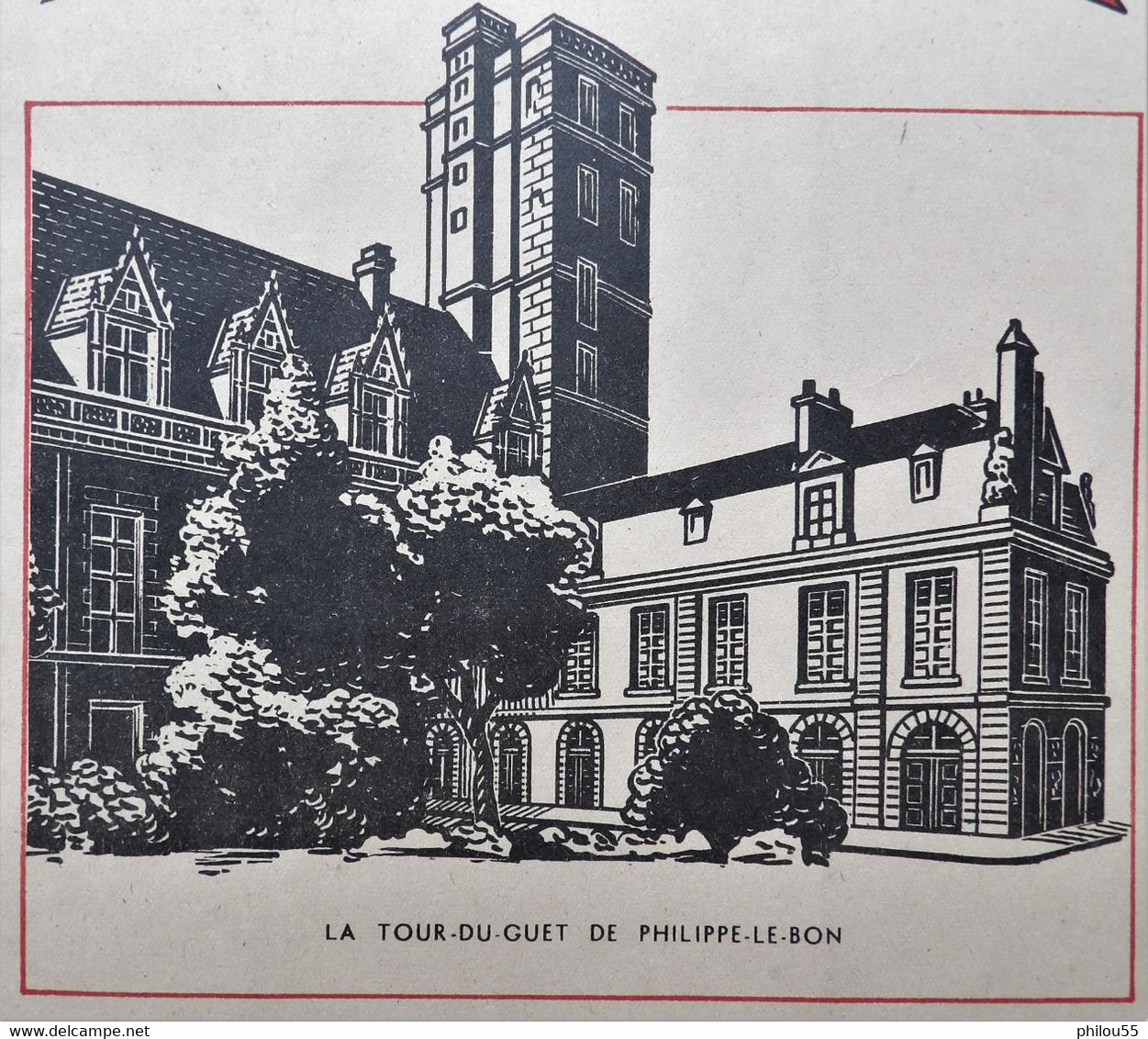 Ancien Protege Cahier D'Ecole PUBLICITAIRE 21 DIJON AMORA Philippe Le Bon - Protège-cahiers