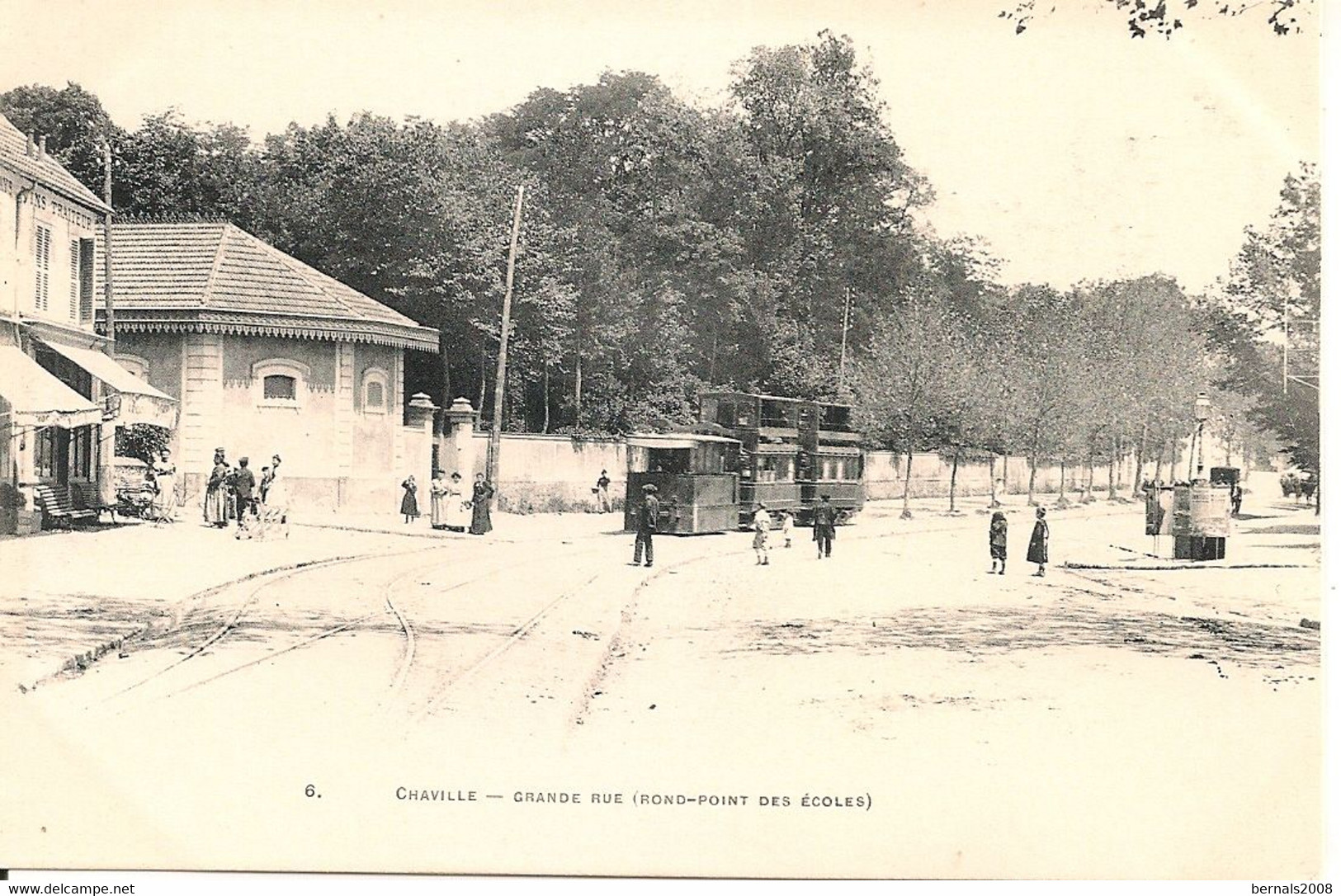 CHAVILLE : Grande Rue -rond Point - Tramway - Chaville